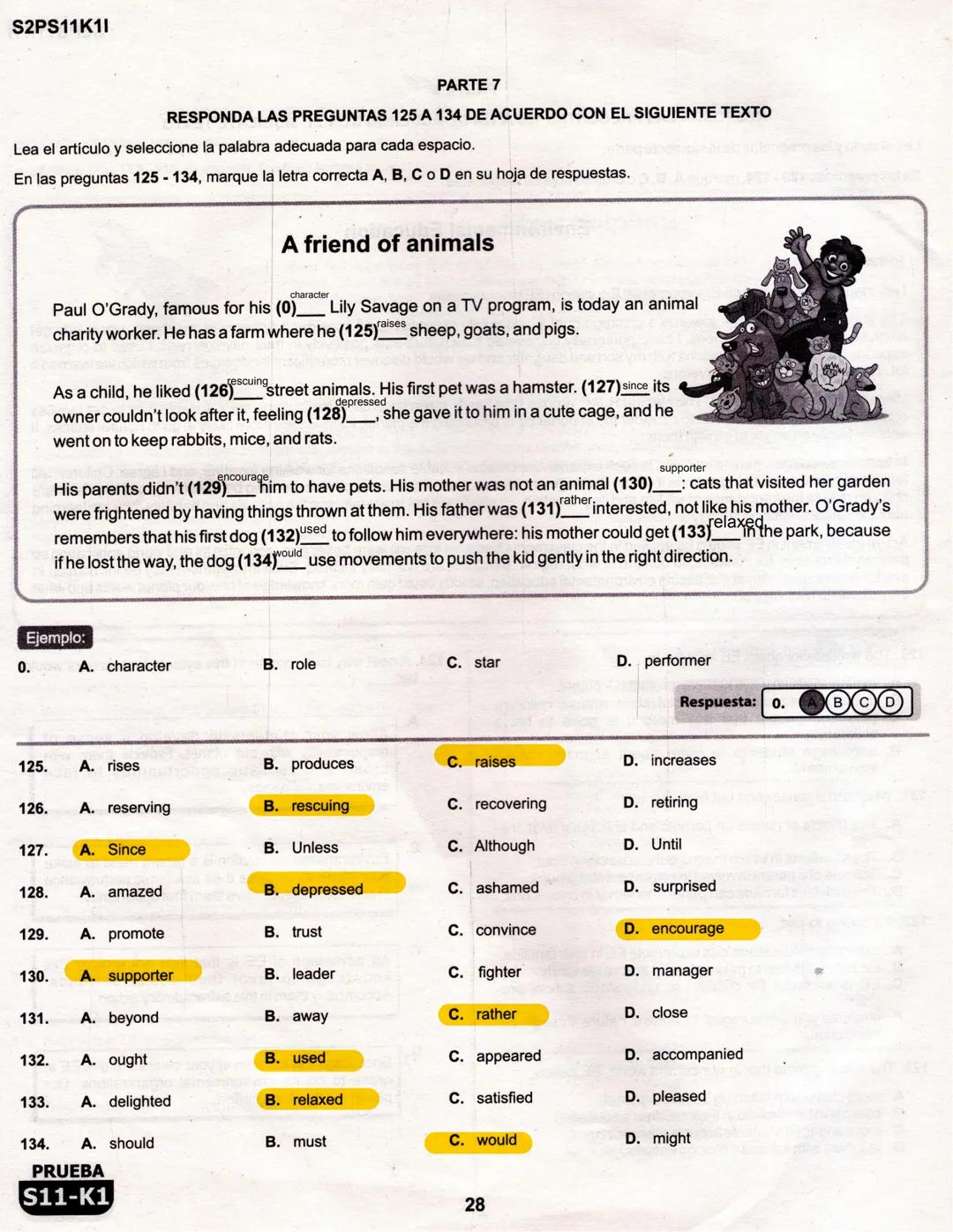 1
La
Evaluación
PRUEBA
S11-K1
Evaluación por Desempeño en Competencias
Segunda sesión
En el siguiente cuadro se muestran las pruebas que con