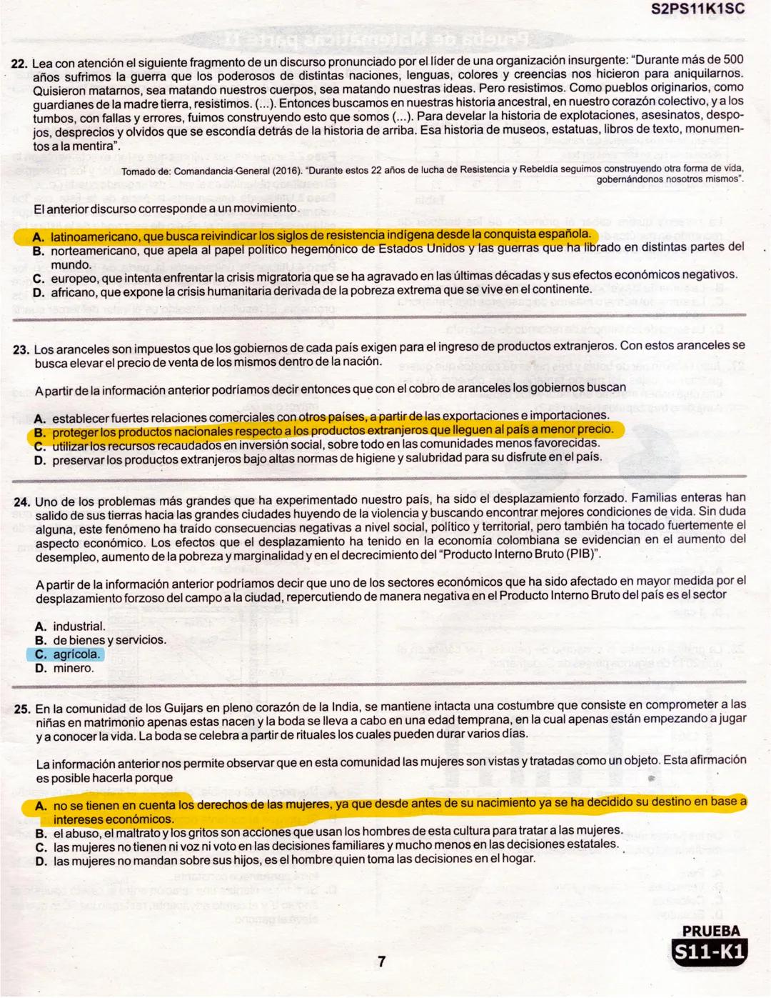 1
La
Evaluación
PRUEBA
S11-K1
Evaluación por Desempeño en Competencias
Segunda sesión
En el siguiente cuadro se muestran las pruebas que con