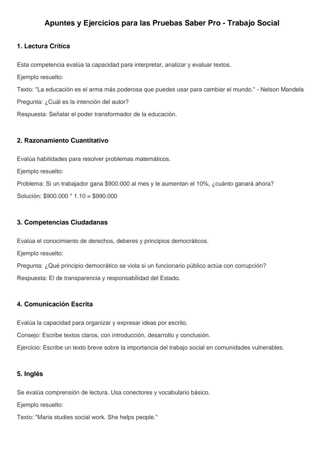 Apuntes pruebas saber pro