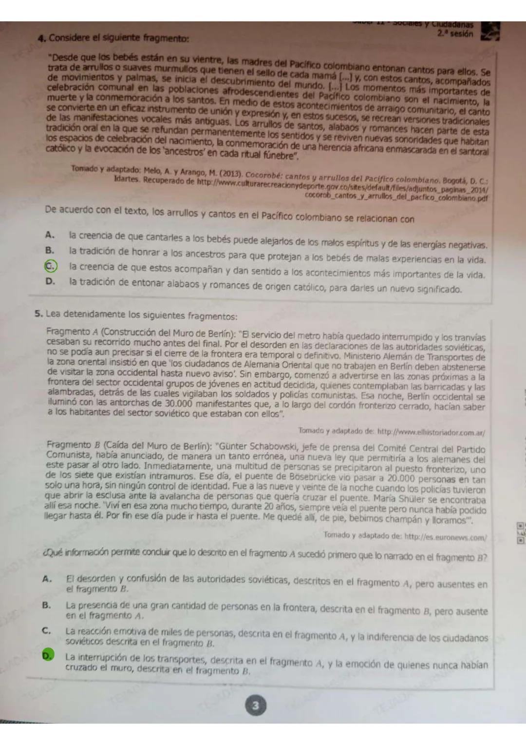 17/35
1553-1012-00418448
Saber 11 - Sociales y Ciudadanas
81. Después de que se decreta un alza en los impuestos en una zona rural, la cual,