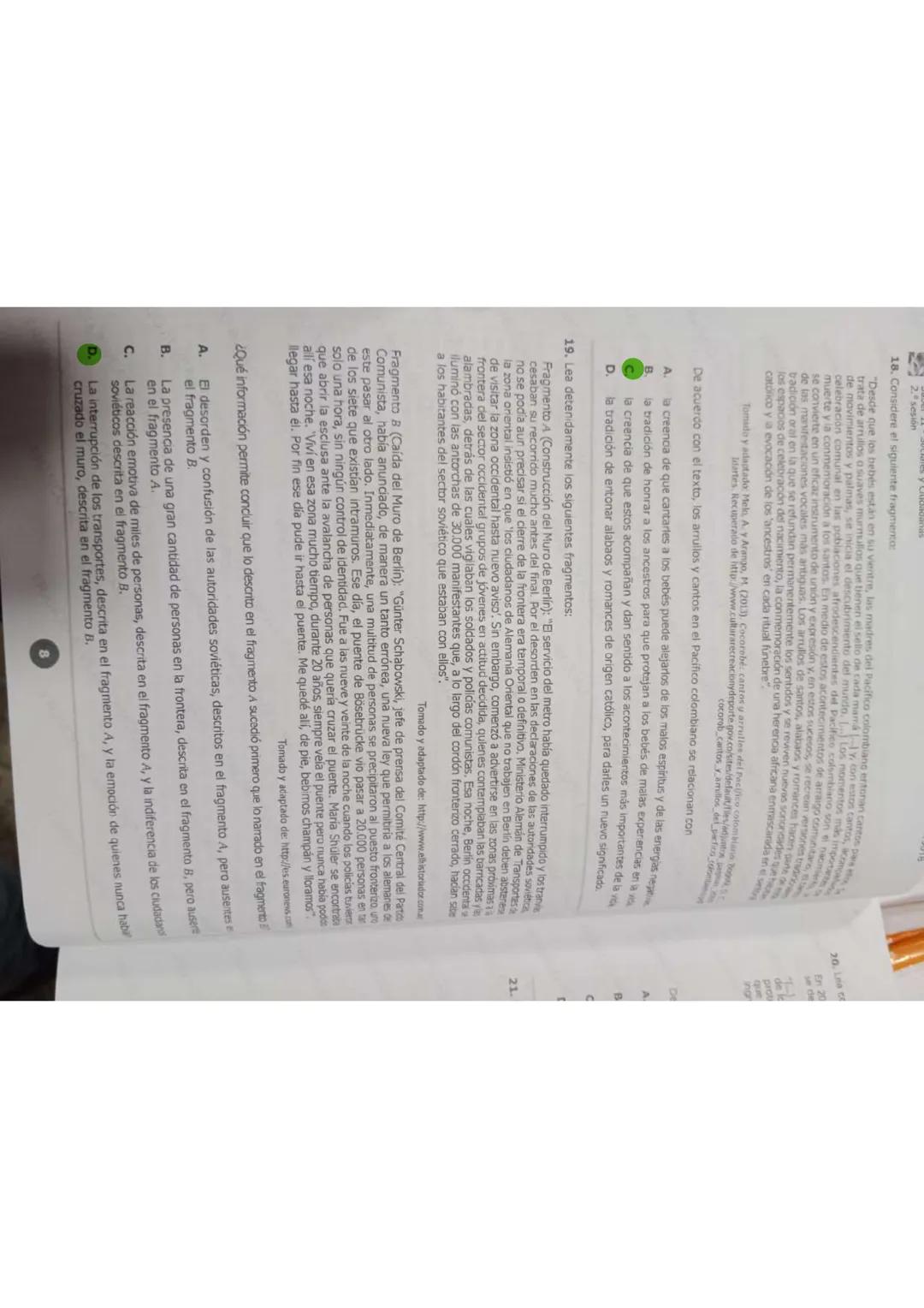 17/35
1553-1012-00418448
Saber 11 - Sociales y Ciudadanas
81. Después de que se decreta un alza en los impuestos en una zona rural, la cual,