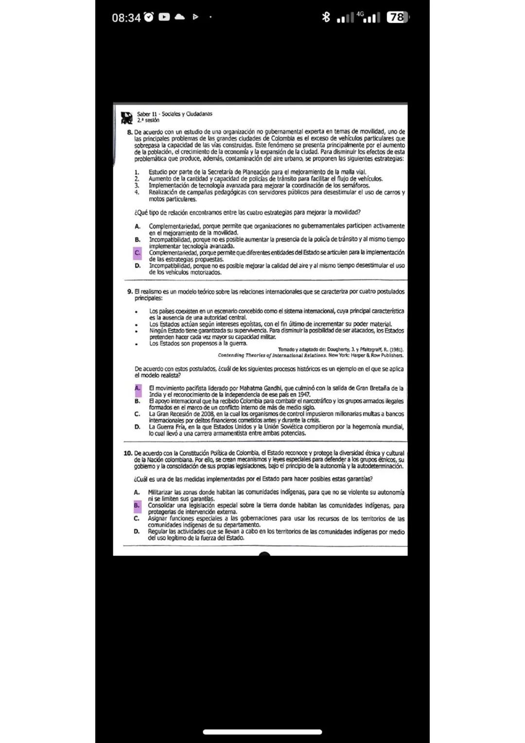 08:34
4678
Saber 11 - Sociales y Ciudadanas
2.
18. Para llevar agua a varios municipios, el gobernador de un departamento propone la extensi
