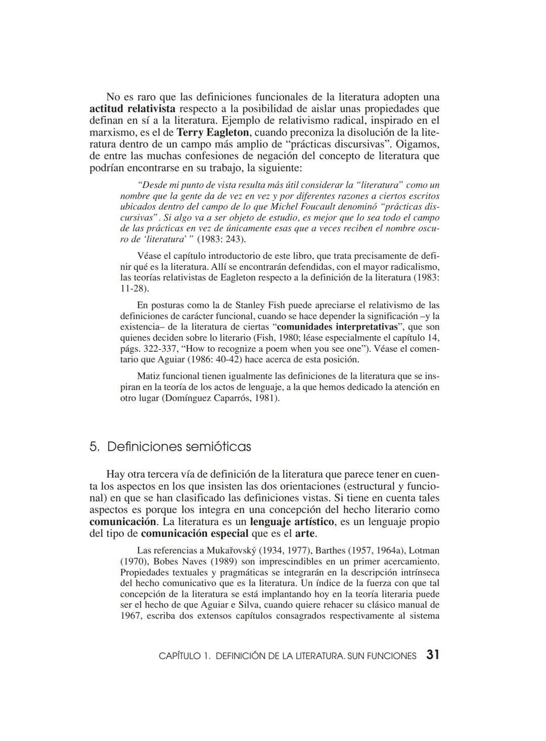 CAPÍTULO 1
Definición de la literatura.
Sus funciones
1. DEFINICIÓN DE LA LITERATURA
1. Polisemia del término "literatura"
La misma palabra