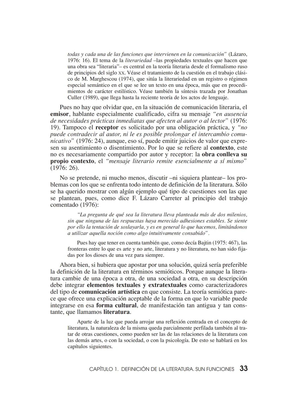 CAPÍTULO 1
Definición de la literatura.
Sus funciones
1. DEFINICIÓN DE LA LITERATURA
1. Polisemia del término "literatura"
La misma palabra