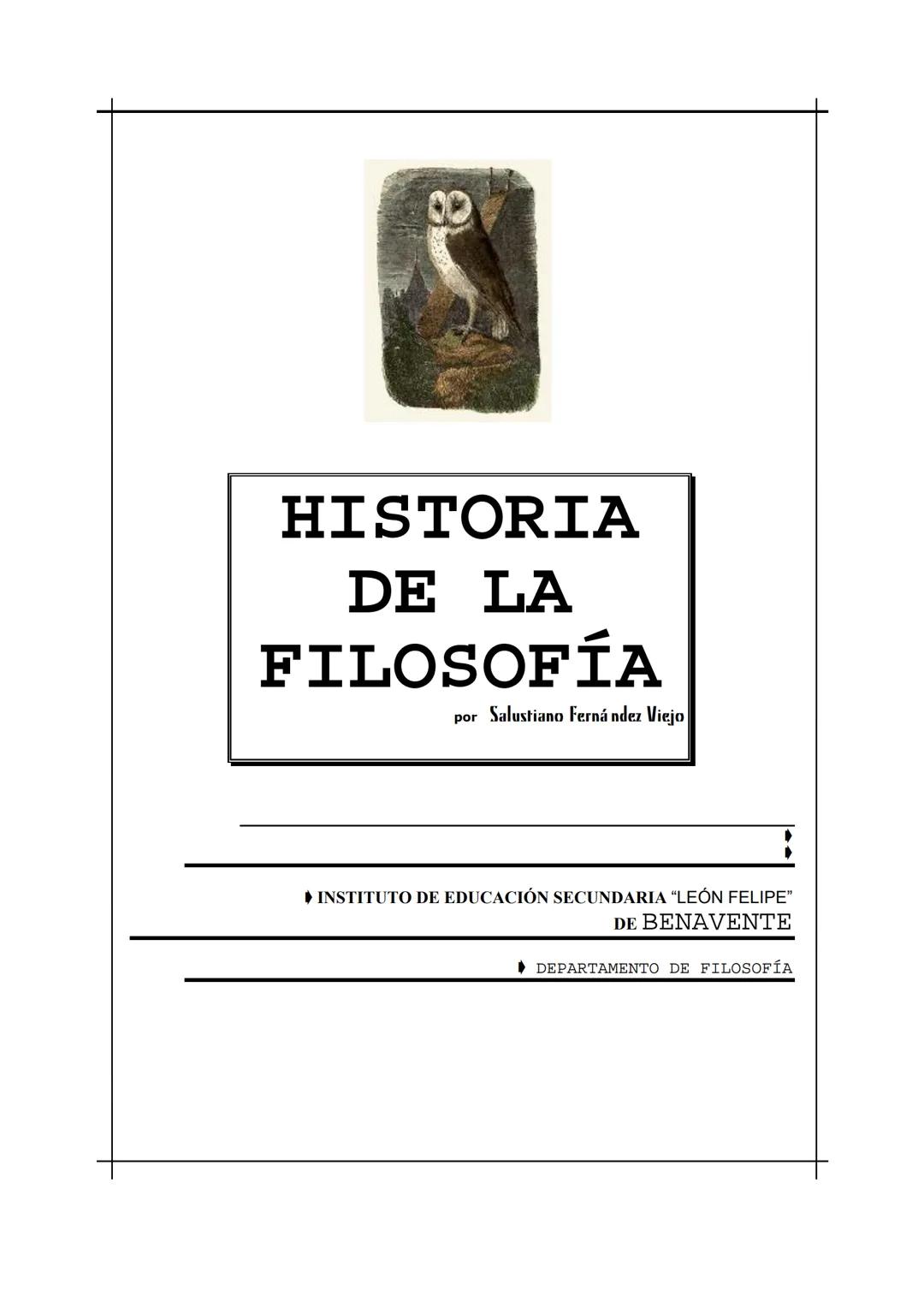 LA HISTORIA DE LA FILOSOFIA