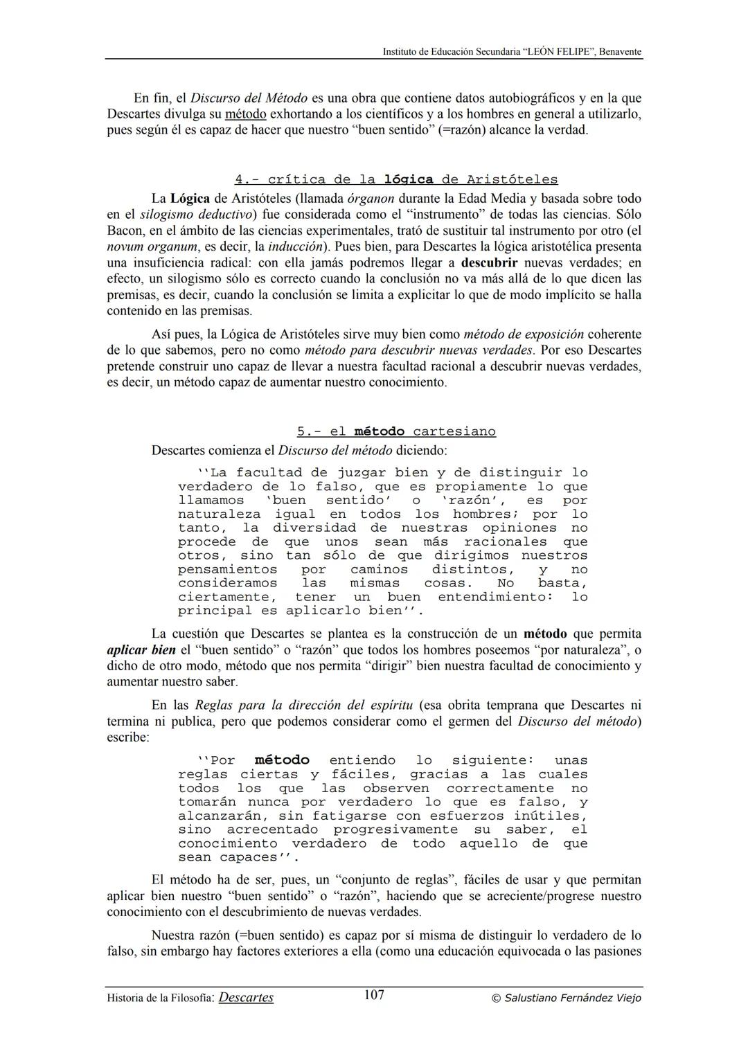 HISTORIA
DE LA
FILOSOFÍA
por Salustiano Fernández Viejo
► INSTITUTO DE EDUCACIÓN SECUNDARIA "LEÓN FELIPE"
DE BENAVENTE
◆ DEPARTAMENTO DE FIL