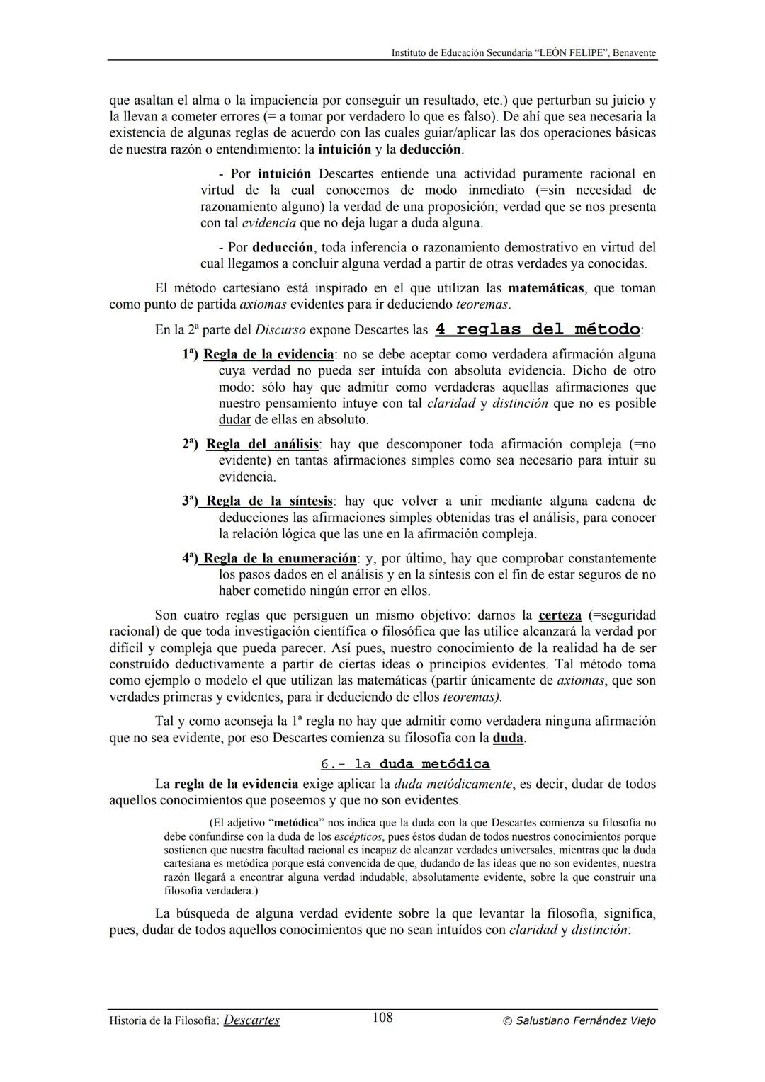 HISTORIA
DE LA
FILOSOFÍA
por Salustiano Fernández Viejo
► INSTITUTO DE EDUCACIÓN SECUNDARIA "LEÓN FELIPE"
DE BENAVENTE
◆ DEPARTAMENTO DE FIL