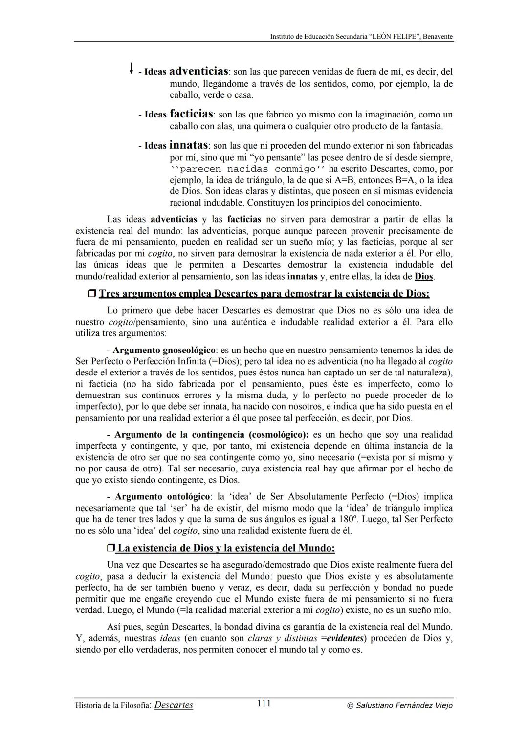 HISTORIA
DE LA
FILOSOFÍA
por Salustiano Fernández Viejo
► INSTITUTO DE EDUCACIÓN SECUNDARIA "LEÓN FELIPE"
DE BENAVENTE
◆ DEPARTAMENTO DE FIL