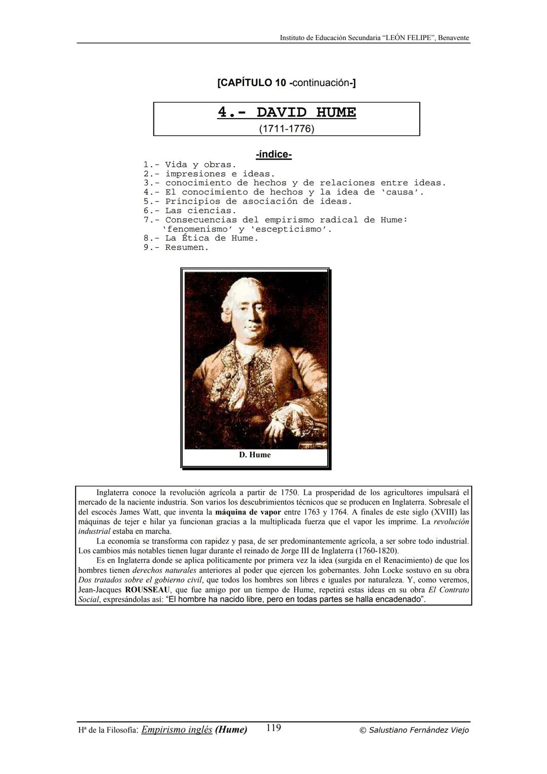 HISTORIA
DE LA
FILOSOFÍA
por Salustiano Fernández Viejo
► INSTITUTO DE EDUCACIÓN SECUNDARIA "LEÓN FELIPE"
DE BENAVENTE
◆ DEPARTAMENTO DE FIL