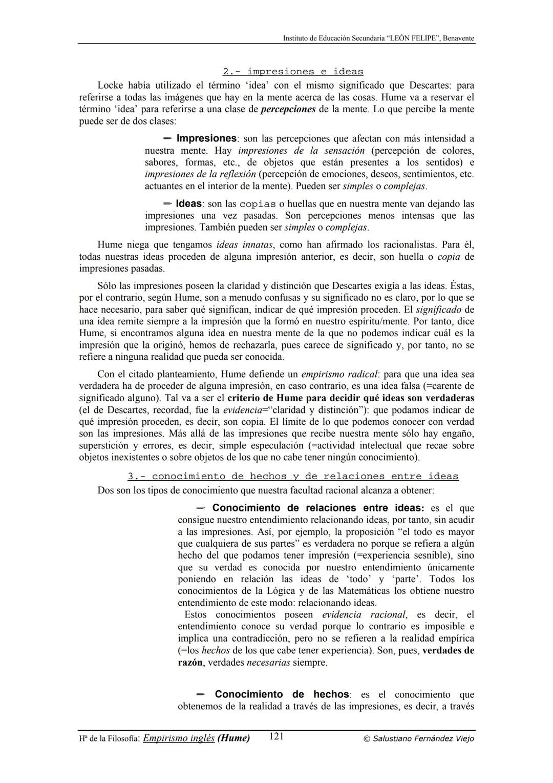 HISTORIA
DE LA
FILOSOFÍA
por Salustiano Fernández Viejo
► INSTITUTO DE EDUCACIÓN SECUNDARIA "LEÓN FELIPE"
DE BENAVENTE
◆ DEPARTAMENTO DE FIL