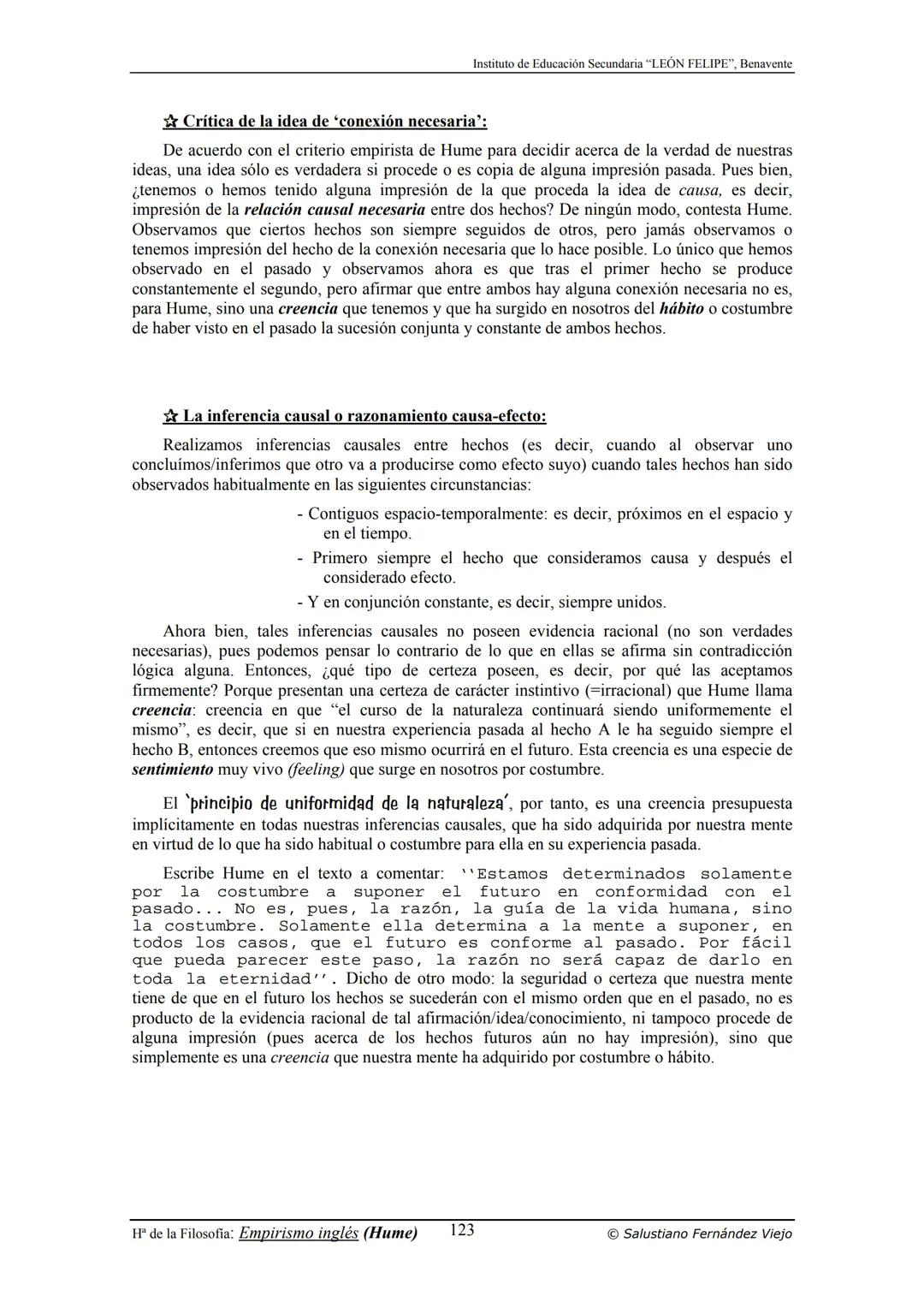 HISTORIA
DE LA
FILOSOFÍA
por Salustiano Fernández Viejo
► INSTITUTO DE EDUCACIÓN SECUNDARIA "LEÓN FELIPE"
DE BENAVENTE
◆ DEPARTAMENTO DE FIL