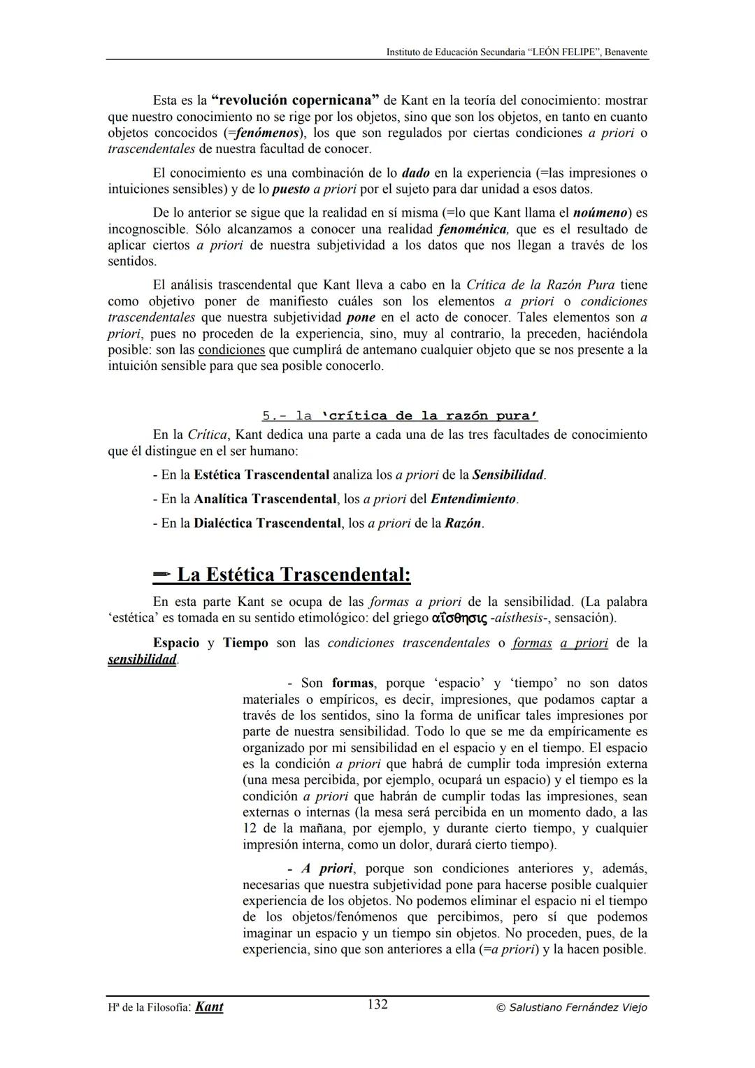 HISTORIA
DE LA
FILOSOFÍA
por Salustiano Fernández Viejo
► INSTITUTO DE EDUCACIÓN SECUNDARIA "LEÓN FELIPE"
DE BENAVENTE
◆ DEPARTAMENTO DE FIL