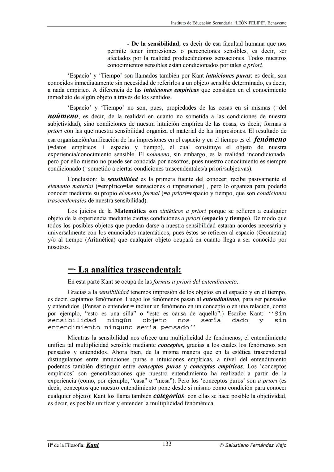 HISTORIA
DE LA
FILOSOFÍA
por Salustiano Fernández Viejo
► INSTITUTO DE EDUCACIÓN SECUNDARIA "LEÓN FELIPE"
DE BENAVENTE
◆ DEPARTAMENTO DE FIL
