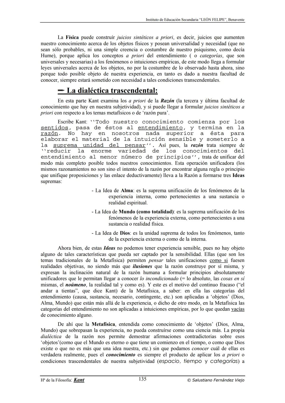 HISTORIA
DE LA
FILOSOFÍA
por Salustiano Fernández Viejo
► INSTITUTO DE EDUCACIÓN SECUNDARIA "LEÓN FELIPE"
DE BENAVENTE
◆ DEPARTAMENTO DE FIL