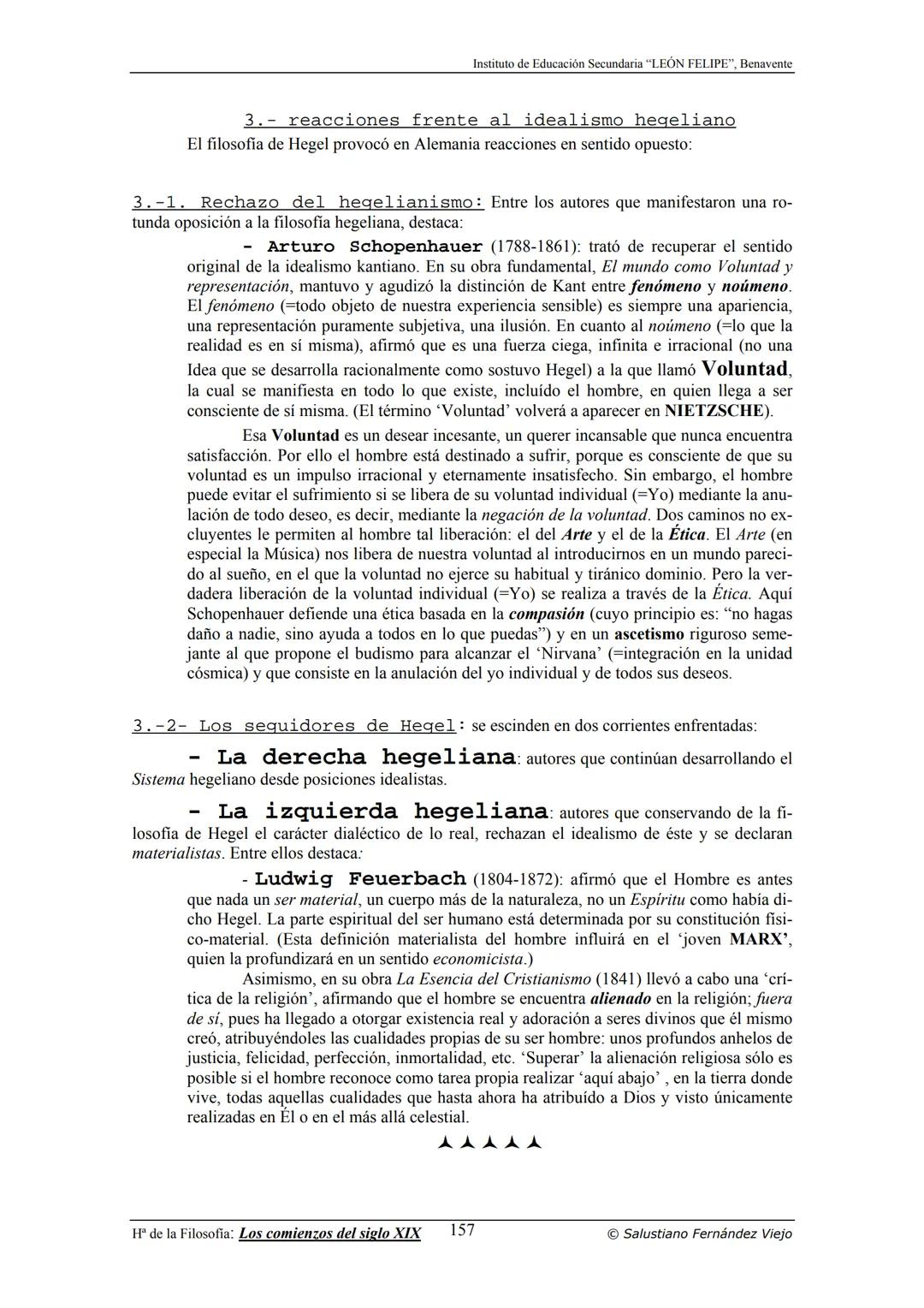 HISTORIA
DE LA
FILOSOFÍA
por Salustiano Fernández Viejo
► INSTITUTO DE EDUCACIÓN SECUNDARIA "LEÓN FELIPE"
DE BENAVENTE
◆ DEPARTAMENTO DE FIL