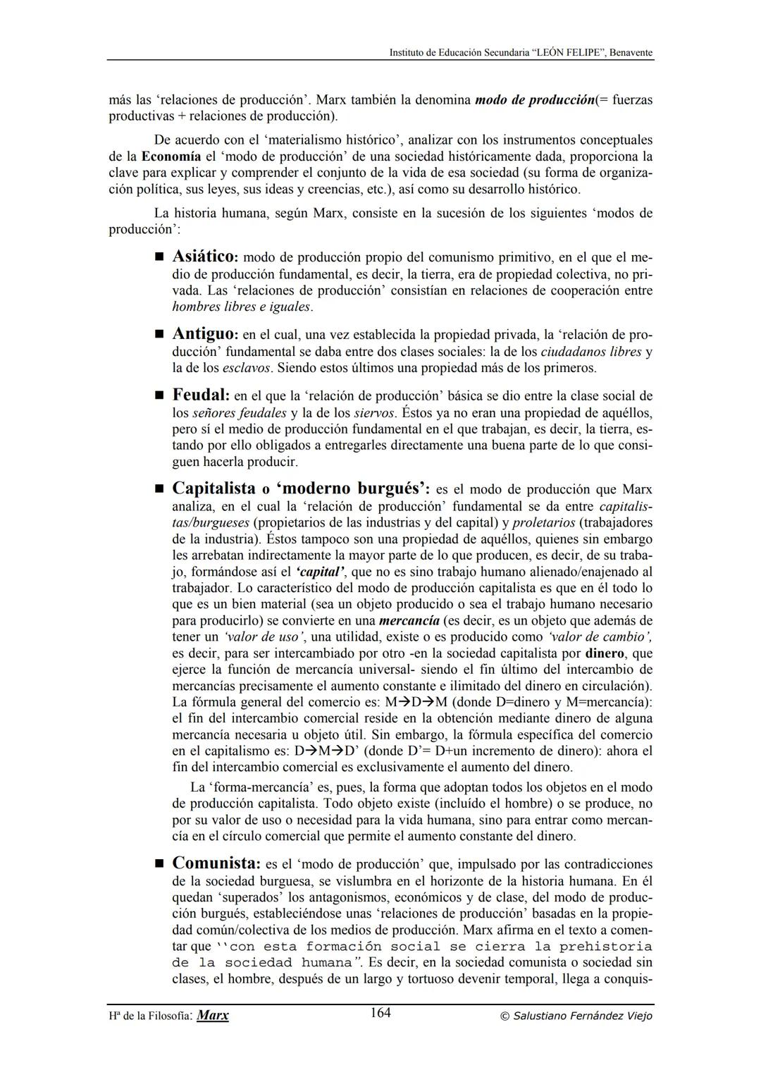 HISTORIA
DE LA
FILOSOFÍA
por Salustiano Fernández Viejo
► INSTITUTO DE EDUCACIÓN SECUNDARIA "LEÓN FELIPE"
DE BENAVENTE
◆ DEPARTAMENTO DE FIL