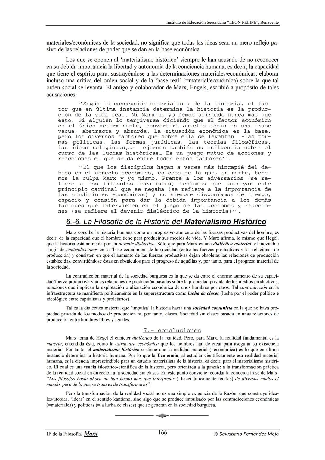 HISTORIA
DE LA
FILOSOFÍA
por Salustiano Fernández Viejo
► INSTITUTO DE EDUCACIÓN SECUNDARIA "LEÓN FELIPE"
DE BENAVENTE
◆ DEPARTAMENTO DE FIL