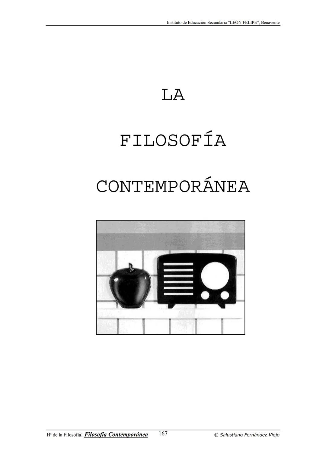 HISTORIA
DE LA
FILOSOFÍA
por Salustiano Fernández Viejo
► INSTITUTO DE EDUCACIÓN SECUNDARIA "LEÓN FELIPE"
DE BENAVENTE
◆ DEPARTAMENTO DE FIL