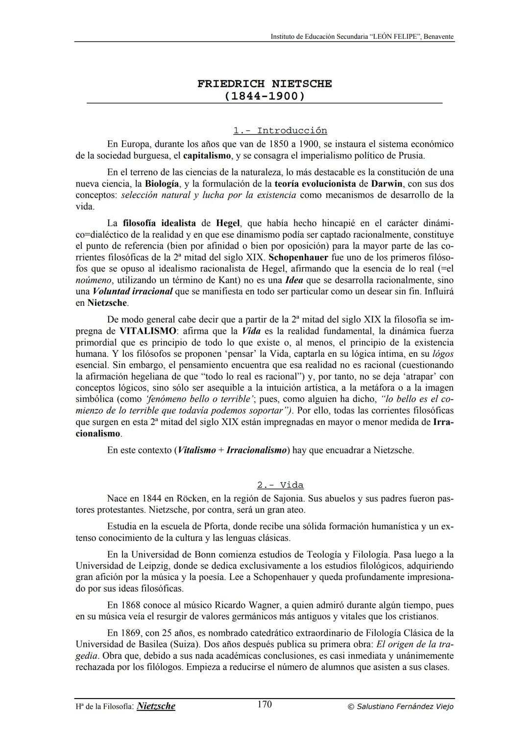 HISTORIA
DE LA
FILOSOFÍA
por Salustiano Fernández Viejo
► INSTITUTO DE EDUCACIÓN SECUNDARIA "LEÓN FELIPE"
DE BENAVENTE
◆ DEPARTAMENTO DE FIL