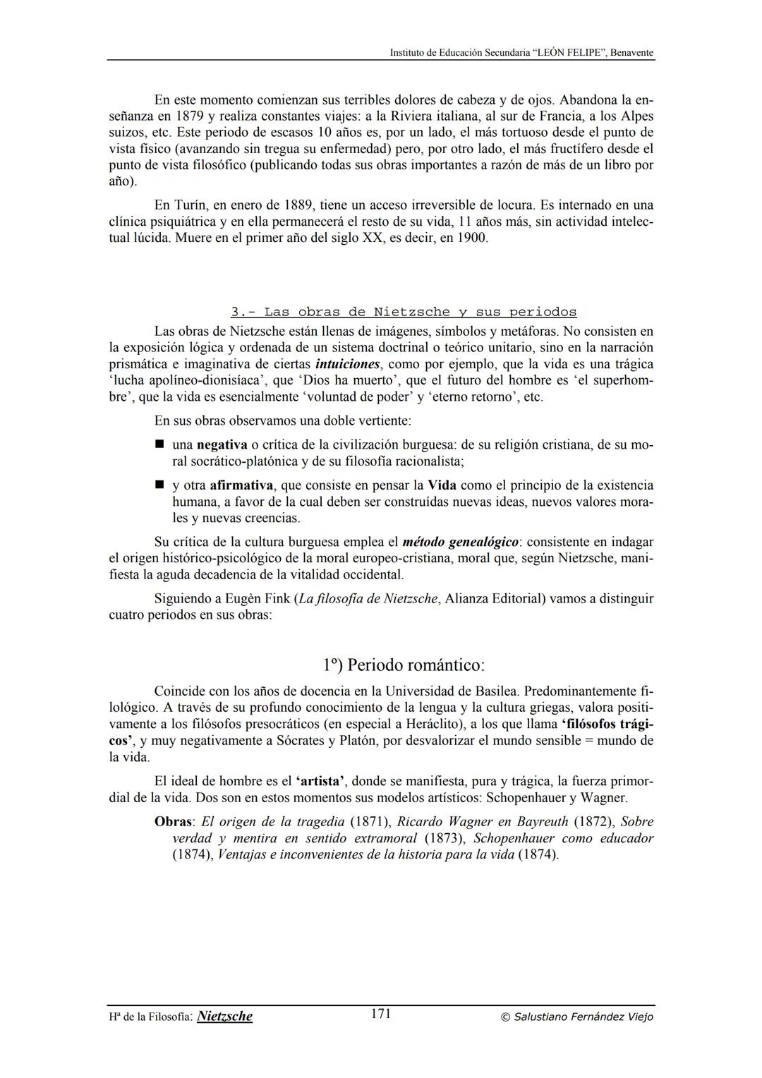 HISTORIA
DE LA
FILOSOFÍA
por Salustiano Fernández Viejo
► INSTITUTO DE EDUCACIÓN SECUNDARIA "LEÓN FELIPE"
DE BENAVENTE
◆ DEPARTAMENTO DE FIL