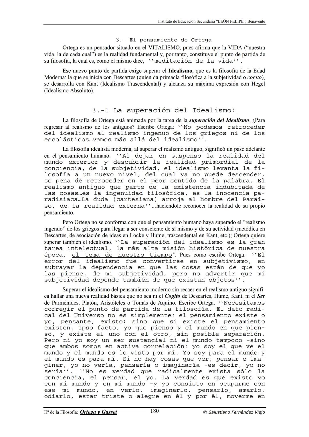HISTORIA
DE LA
FILOSOFÍA
por Salustiano Fernández Viejo
► INSTITUTO DE EDUCACIÓN SECUNDARIA "LEÓN FELIPE"
DE BENAVENTE
◆ DEPARTAMENTO DE FIL
