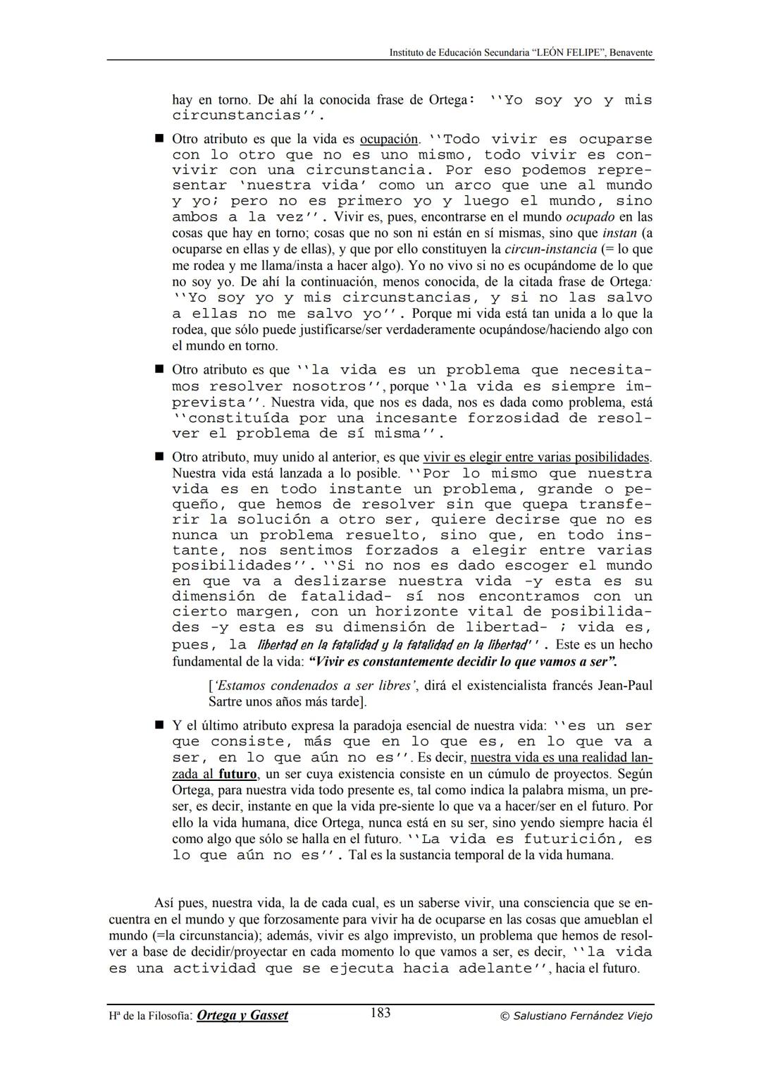 HISTORIA
DE LA
FILOSOFÍA
por Salustiano Fernández Viejo
► INSTITUTO DE EDUCACIÓN SECUNDARIA "LEÓN FELIPE"
DE BENAVENTE
◆ DEPARTAMENTO DE FIL