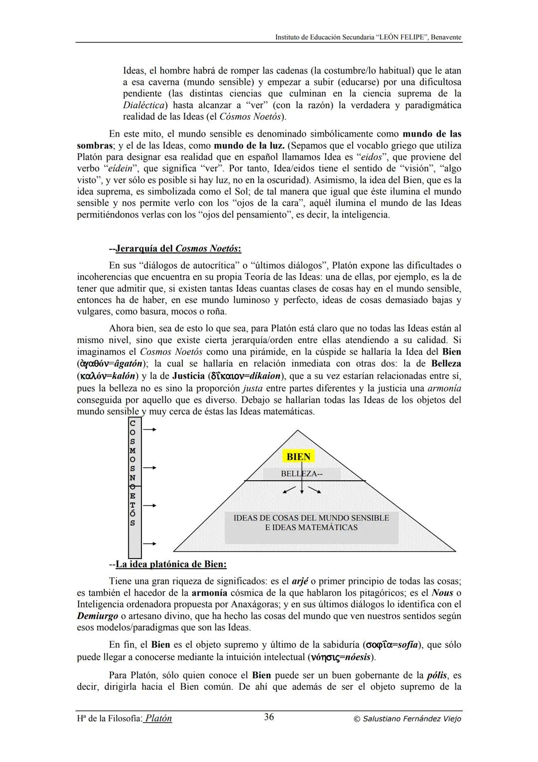 HISTORIA
DE LA
FILOSOFÍA
por Salustiano Fernández Viejo
► INSTITUTO DE EDUCACIÓN SECUNDARIA "LEÓN FELIPE"
DE BENAVENTE
◆ DEPARTAMENTO DE FIL