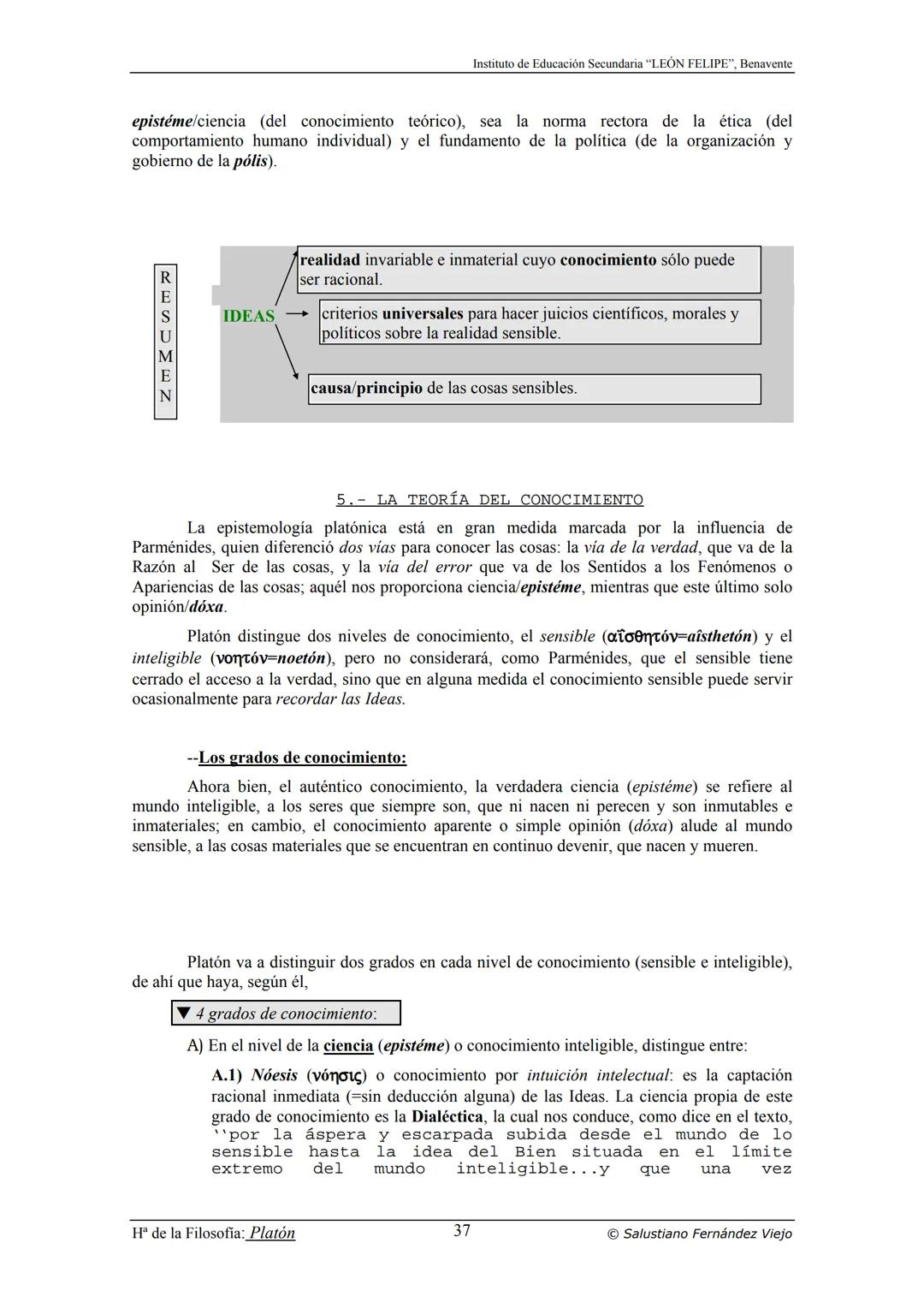 HISTORIA
DE LA
FILOSOFÍA
por Salustiano Fernández Viejo
► INSTITUTO DE EDUCACIÓN SECUNDARIA "LEÓN FELIPE"
DE BENAVENTE
◆ DEPARTAMENTO DE FIL