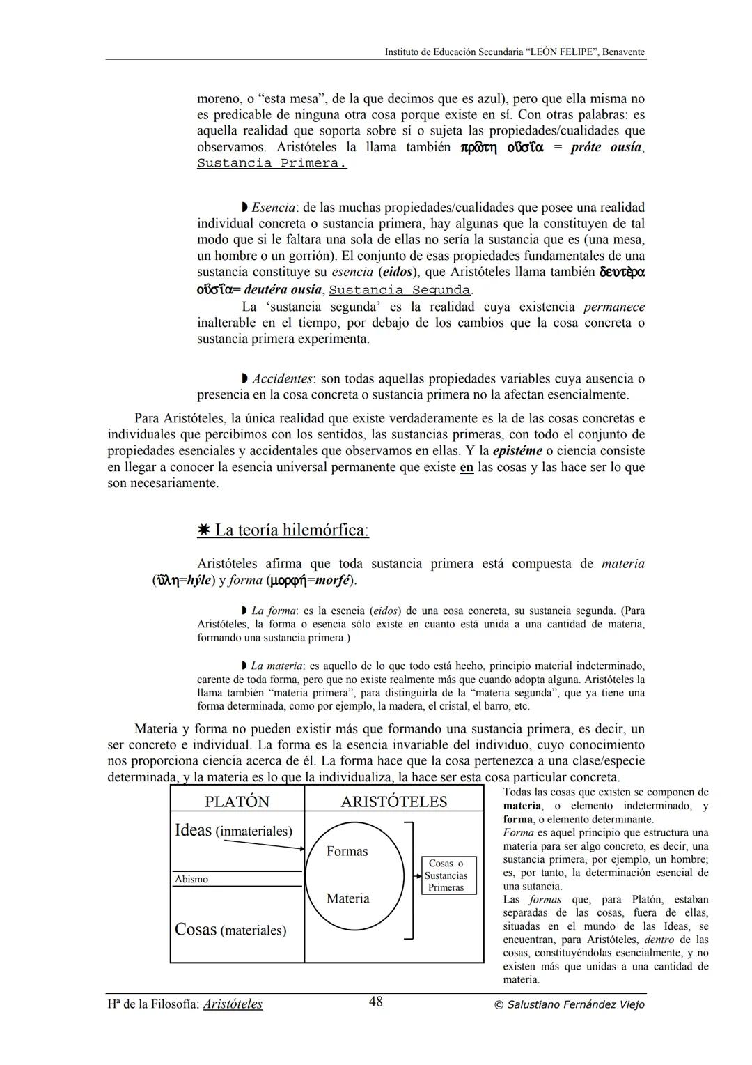 HISTORIA
DE LA
FILOSOFÍA
por Salustiano Fernández Viejo
► INSTITUTO DE EDUCACIÓN SECUNDARIA "LEÓN FELIPE"
DE BENAVENTE
◆ DEPARTAMENTO DE FIL