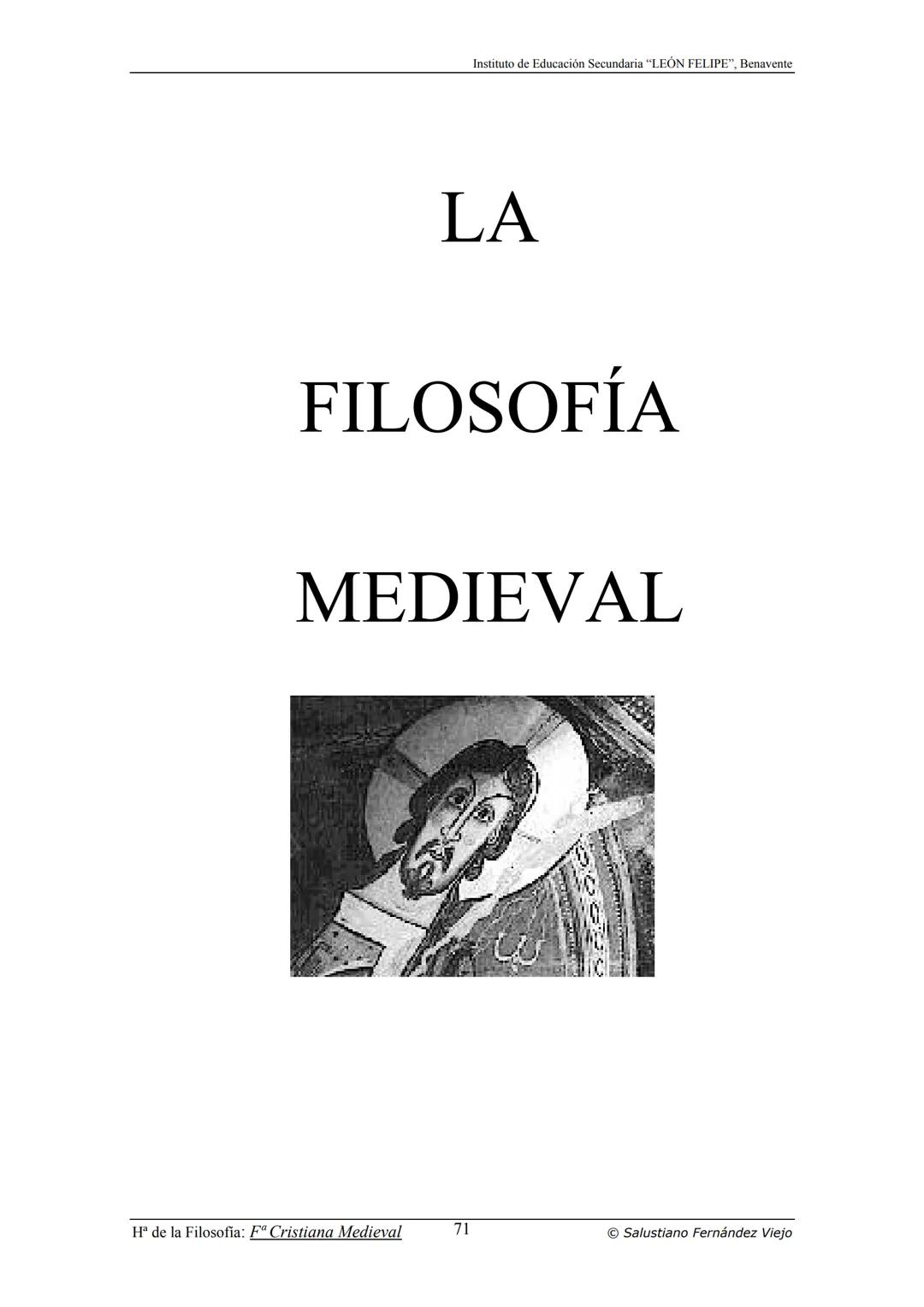 HISTORIA
DE LA
FILOSOFÍA
por Salustiano Fernández Viejo
► INSTITUTO DE EDUCACIÓN SECUNDARIA "LEÓN FELIPE"
DE BENAVENTE
◆ DEPARTAMENTO DE FIL
