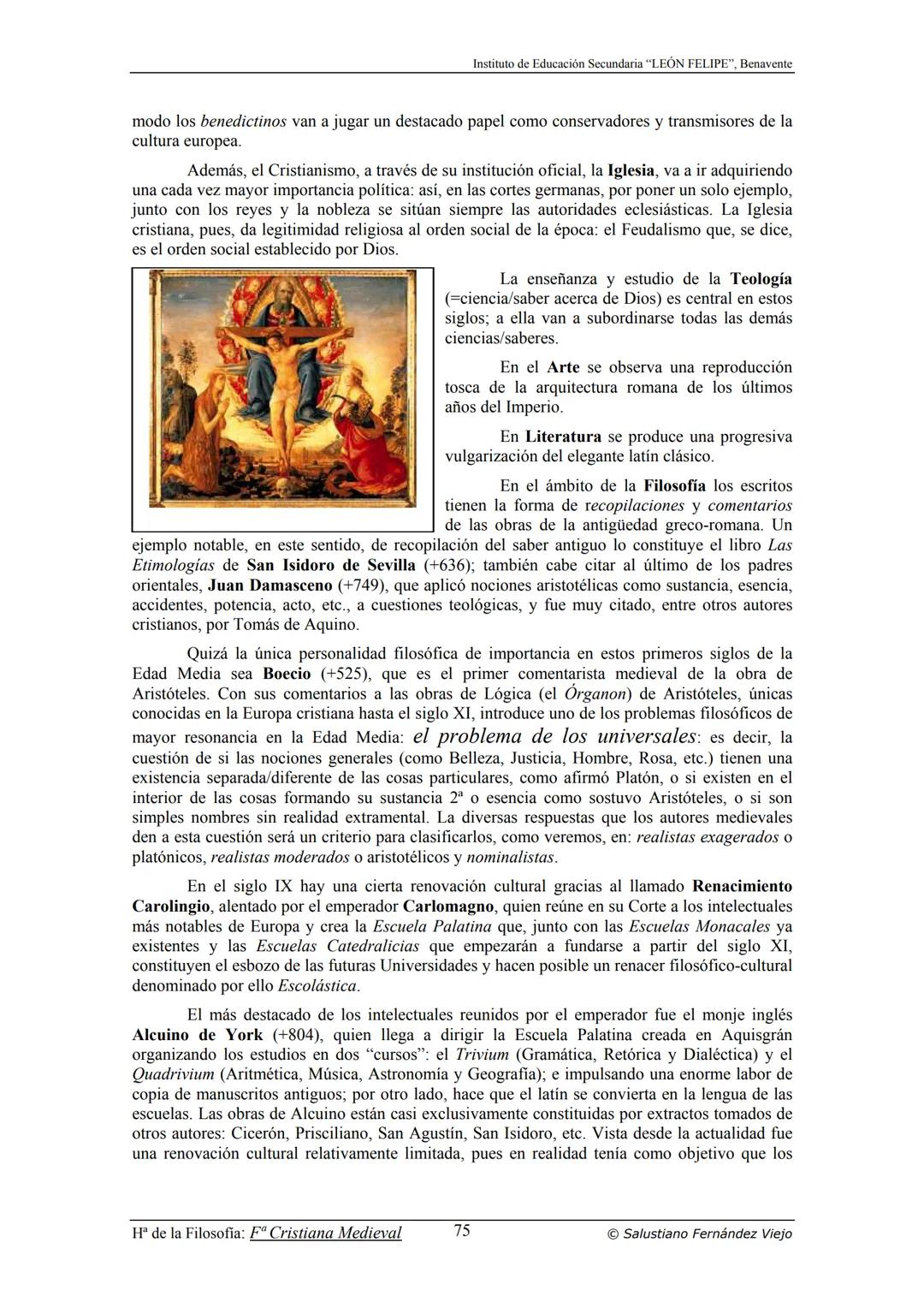 HISTORIA
DE LA
FILOSOFÍA
por Salustiano Fernández Viejo
► INSTITUTO DE EDUCACIÓN SECUNDARIA "LEÓN FELIPE"
DE BENAVENTE
◆ DEPARTAMENTO DE FIL