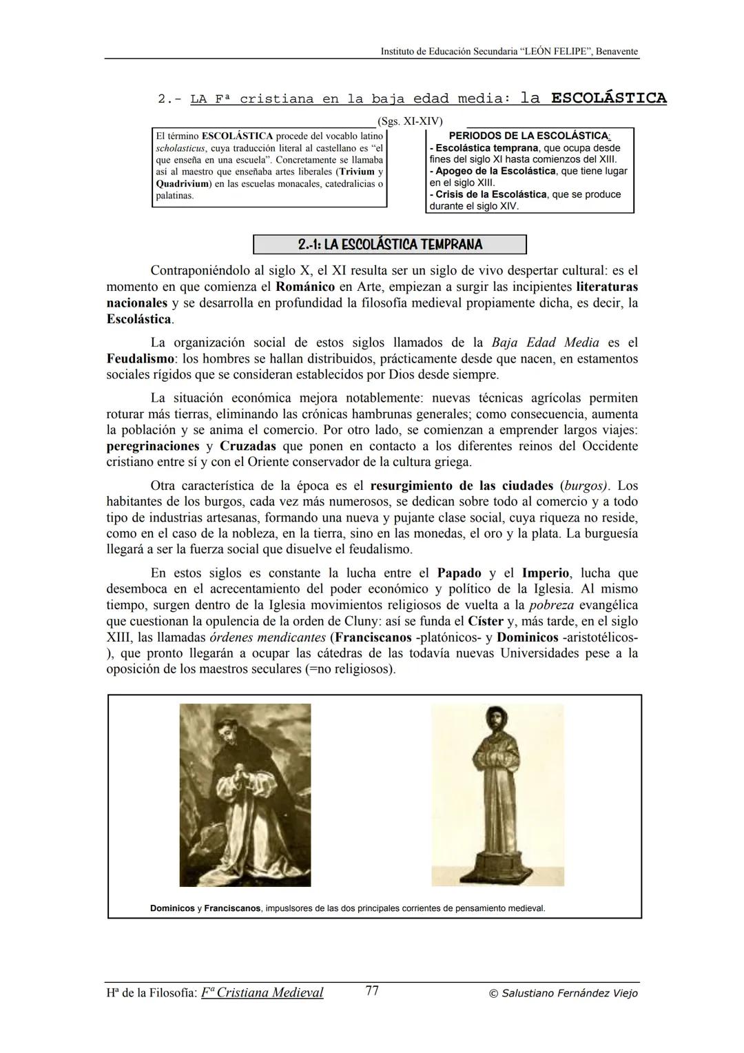HISTORIA
DE LA
FILOSOFÍA
por Salustiano Fernández Viejo
► INSTITUTO DE EDUCACIÓN SECUNDARIA "LEÓN FELIPE"
DE BENAVENTE
◆ DEPARTAMENTO DE FIL