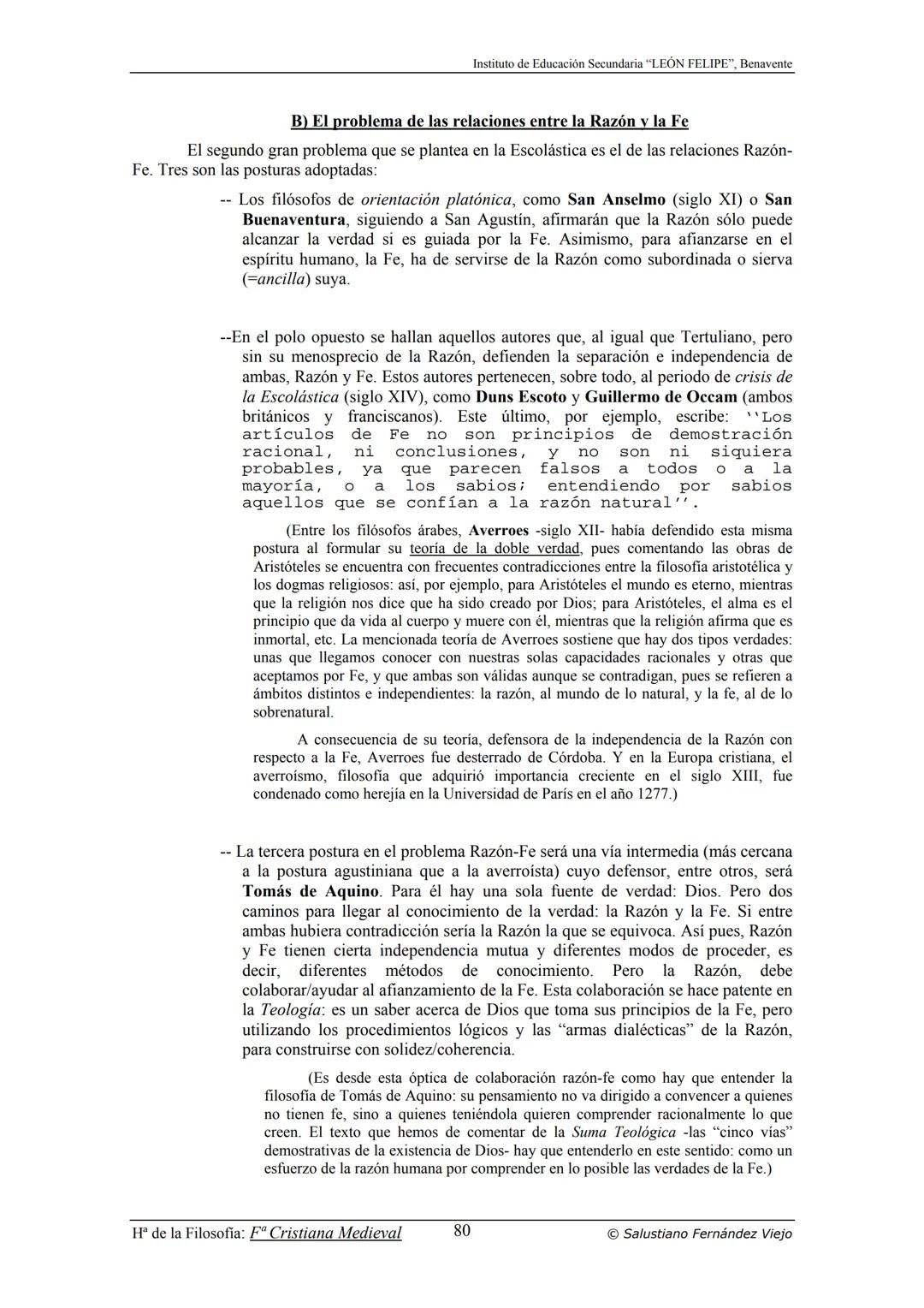 HISTORIA
DE LA
FILOSOFÍA
por Salustiano Fernández Viejo
► INSTITUTO DE EDUCACIÓN SECUNDARIA "LEÓN FELIPE"
DE BENAVENTE
◆ DEPARTAMENTO DE FIL