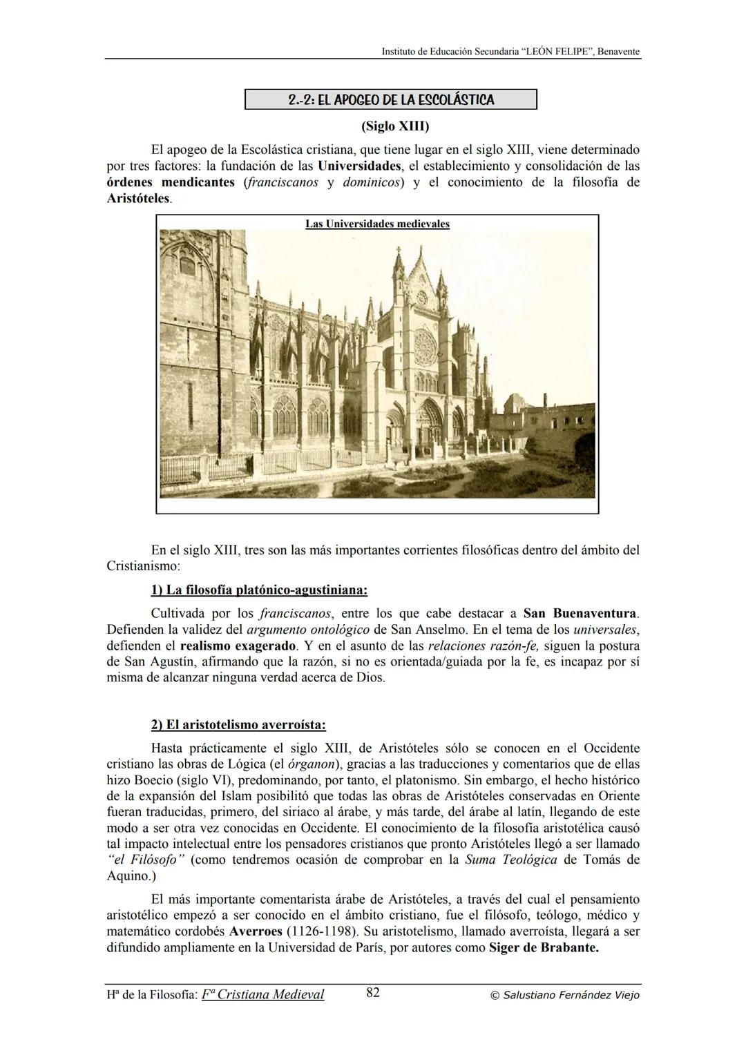 HISTORIA
DE LA
FILOSOFÍA
por Salustiano Fernández Viejo
► INSTITUTO DE EDUCACIÓN SECUNDARIA "LEÓN FELIPE"
DE BENAVENTE
◆ DEPARTAMENTO DE FIL