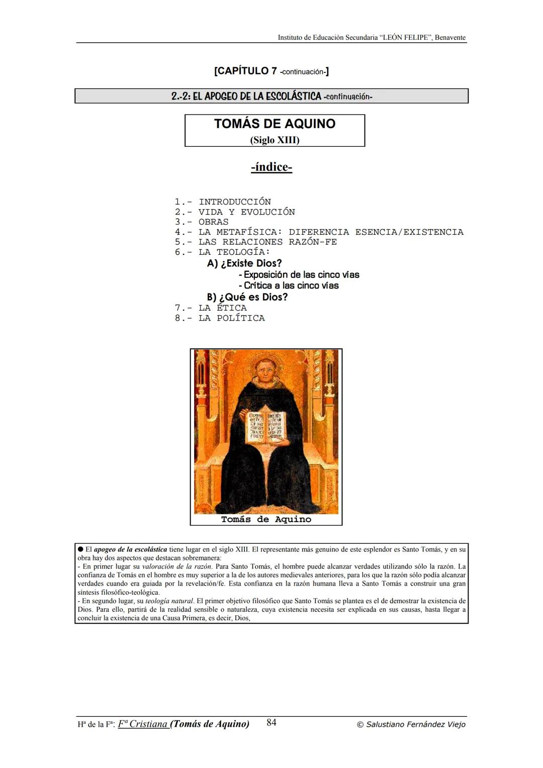 HISTORIA
DE LA
FILOSOFÍA
por Salustiano Fernández Viejo
► INSTITUTO DE EDUCACIÓN SECUNDARIA "LEÓN FELIPE"
DE BENAVENTE
◆ DEPARTAMENTO DE FIL