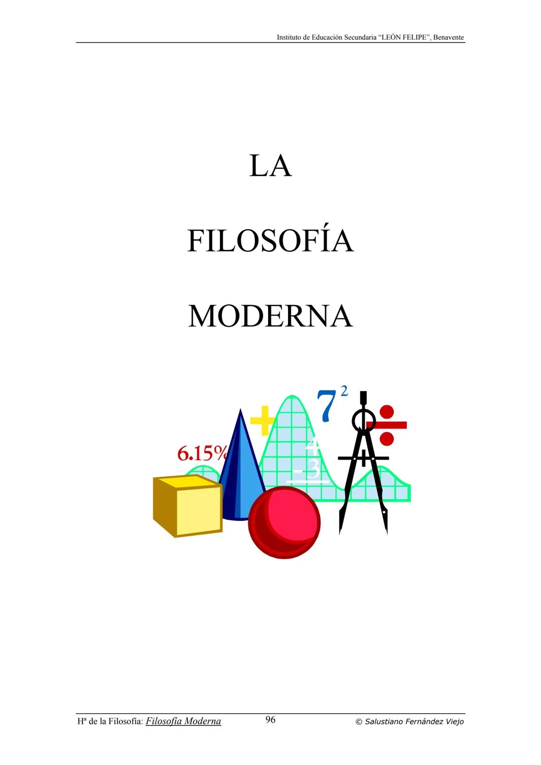 HISTORIA
DE LA
FILOSOFÍA
por Salustiano Fernández Viejo
► INSTITUTO DE EDUCACIÓN SECUNDARIA "LEÓN FELIPE"
DE BENAVENTE
◆ DEPARTAMENTO DE FIL