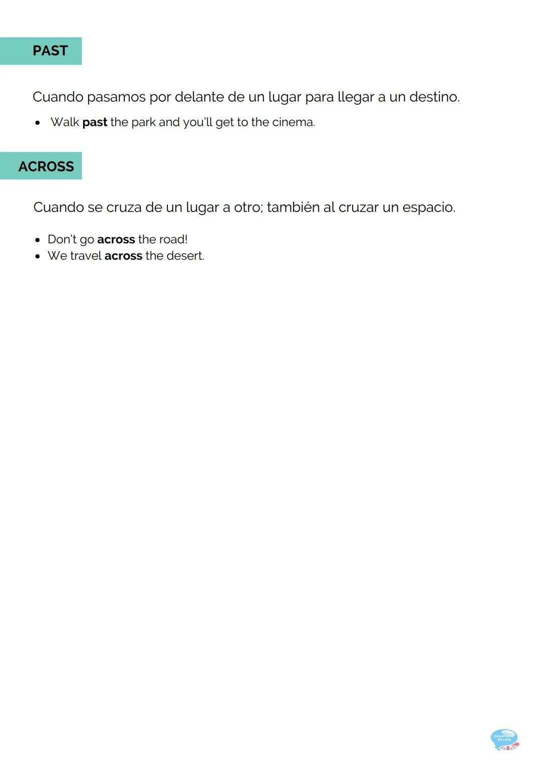 12.PREPOSITIONS
(PREPOSICIONES)
GRAMÁTICA INGLESA PARTE 12
12.1. Uso
A la hora de estudiar las preposiciones en inglés, el estudiante debe t