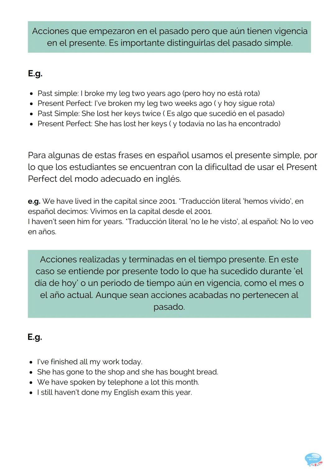 14.PRESENT PERFECT
(PRESENTE PERFECTO)
GRAMÁTICA INGLESA PARTE 14
14.1. Forma
Para formar el presente perfecto es necesario conjugar el verb