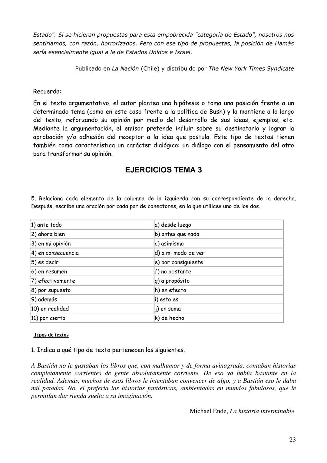 # TEMA 3:
# TIPOS DE TEXTOS TEMA 3: TIPOS DE TEXTOS
3.1. El texto. Definición.
3.2. Tipos de textos
3.2.1. Narración
3.2.2. Descripción
3.2