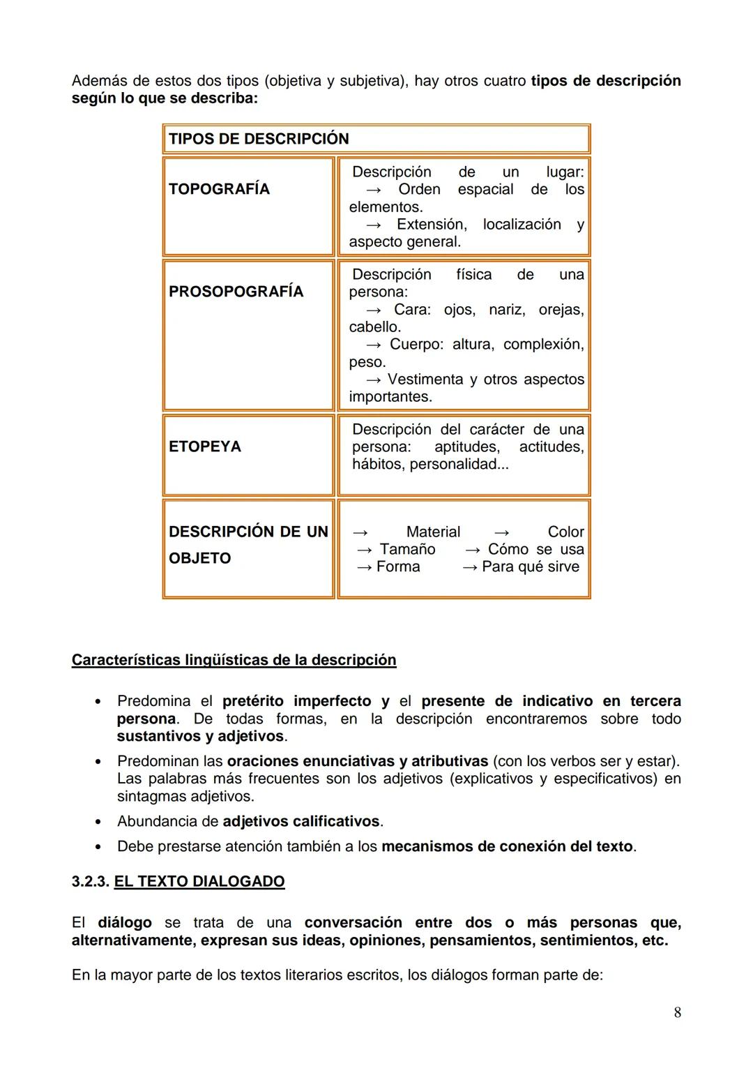 # TEMA 3:
# TIPOS DE TEXTOS TEMA 3: TIPOS DE TEXTOS
3.1. El texto. Definición.
3.2. Tipos de textos
3.2.1. Narración
3.2.2. Descripción
3.2