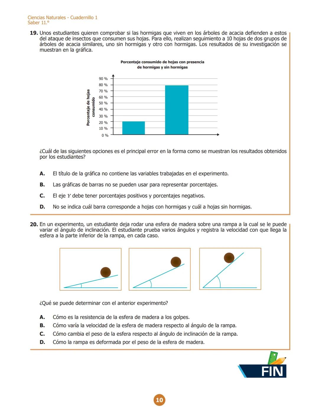 MINISTERIO DE EDUCACIÓN
NACIONAL
G11.C.D
C111
Ciencias Naturales
Cuadernillo 1 2023
11.°
GRADO
¡Hola!
Queremos agradecer tu participación. A