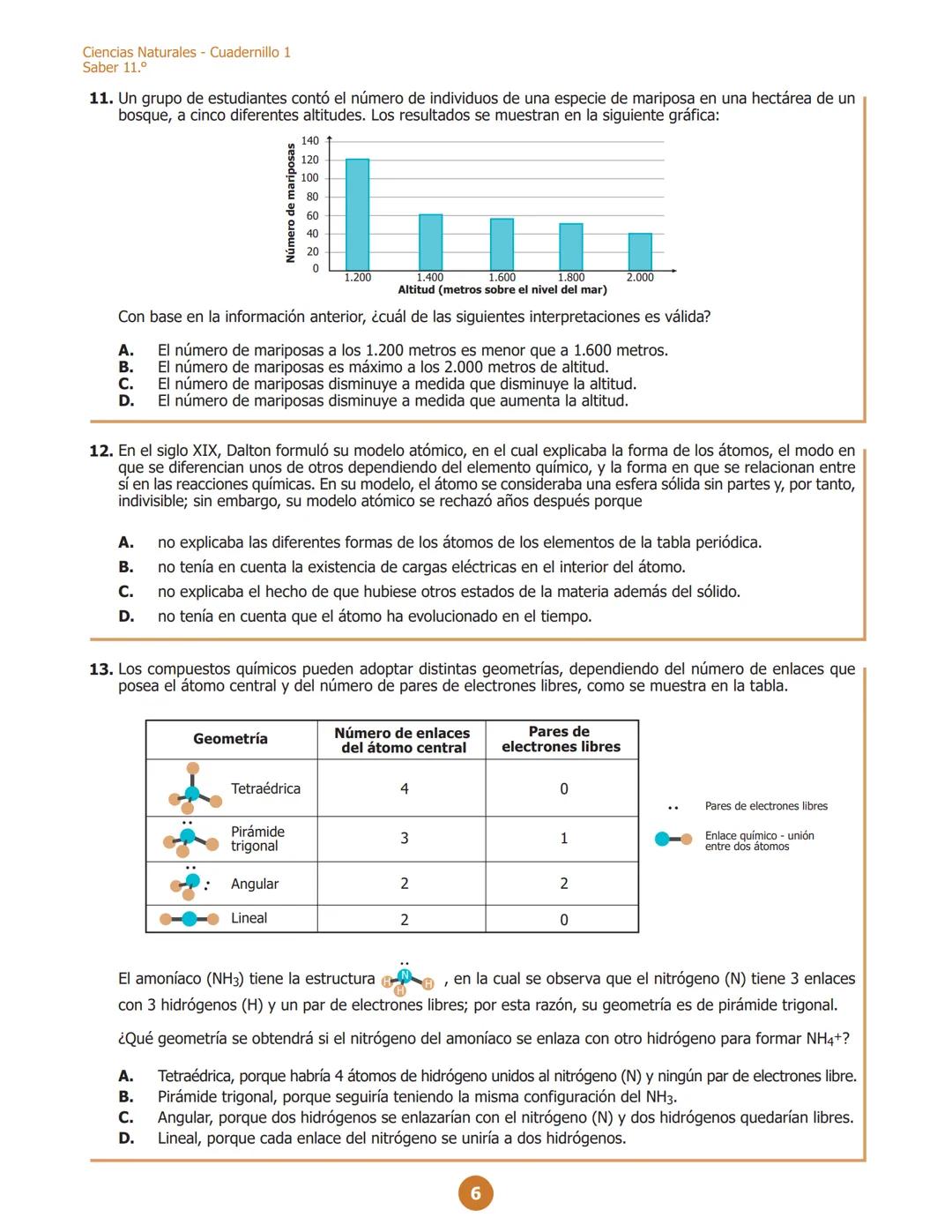 MINISTERIO DE EDUCACIÓN
NACIONAL
G11.C.D
C111
Ciencias Naturales
Cuadernillo 1 2023
11.°
GRADO
¡Hola!
Queremos agradecer tu participación. A