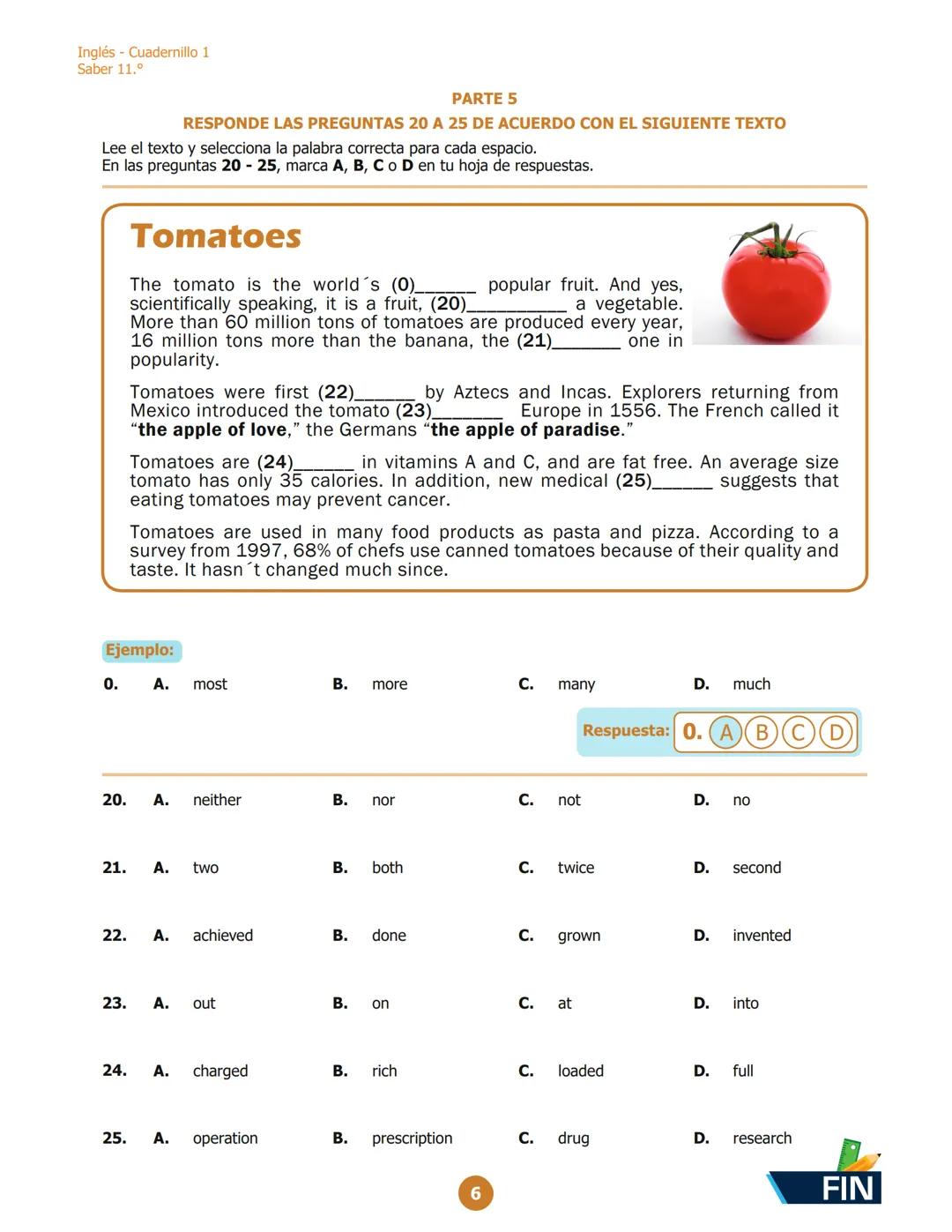 MINISTERIO DE EDUCACIÓN
NACIONAL
G11.I.D
1111
Inglés
Cuadernillo 1 2023
11.°
GRADO
07
¡Hola!
Queremos agradecer tu participación. Antes
de e