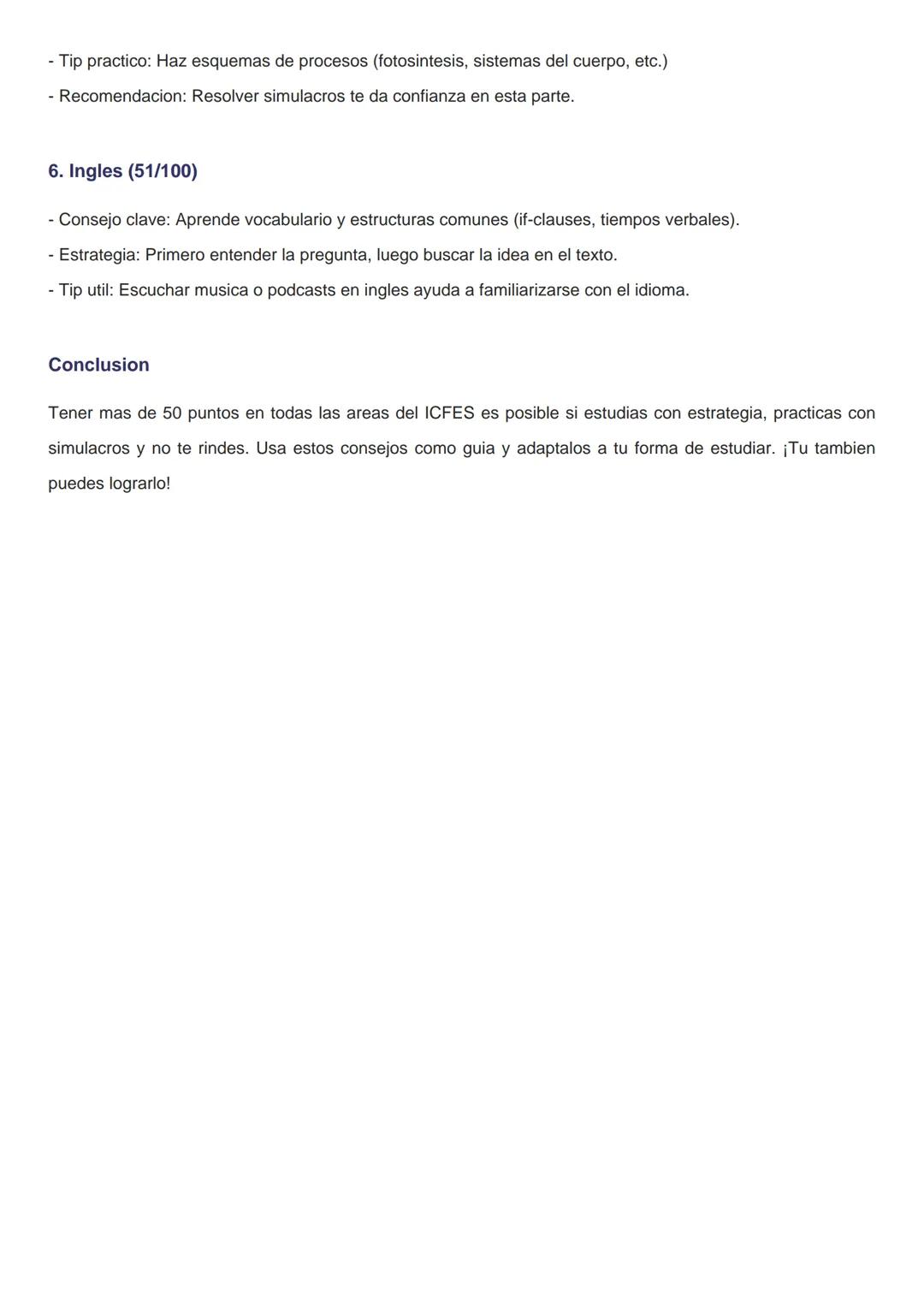 Cómo obtener más de 50 puntos en todas las áreas del ICFES
Introduccion
En esta guia te comparto como logre sacar mas de 50 puntos en todas