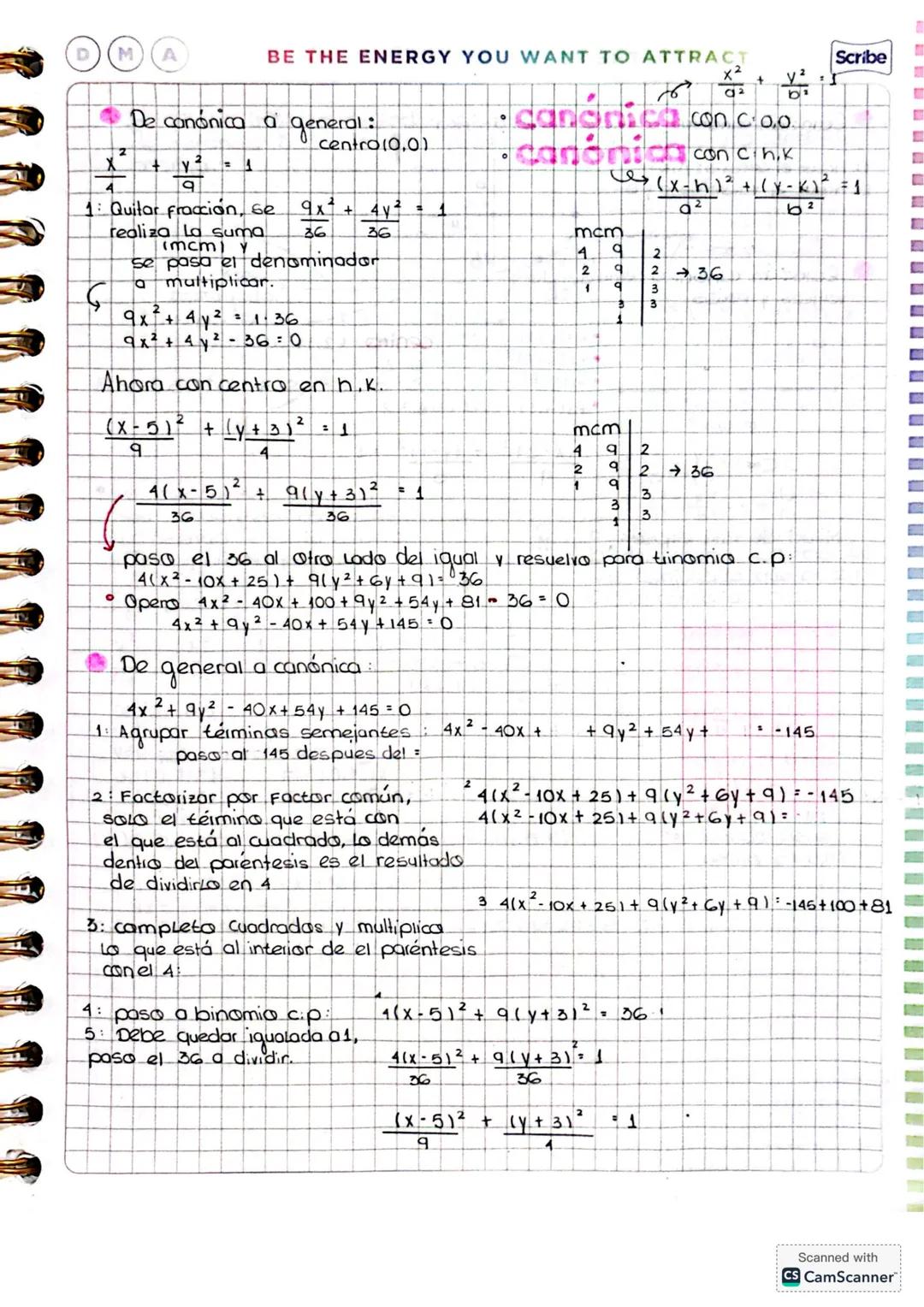 Scribe
FEEL THE FEAR & DO IT ANYWAYT
U → abre arriba
U → abre abajo
D
M
A
Parabola Sección Cónica:
Conjunto de todas las puntos que equidist