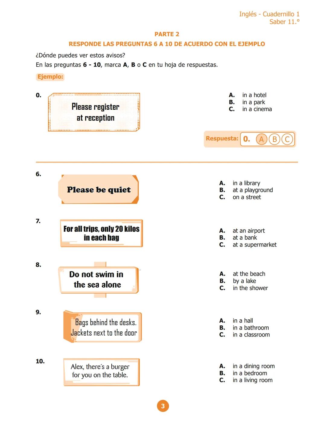 Preguntas del icfes inglés
