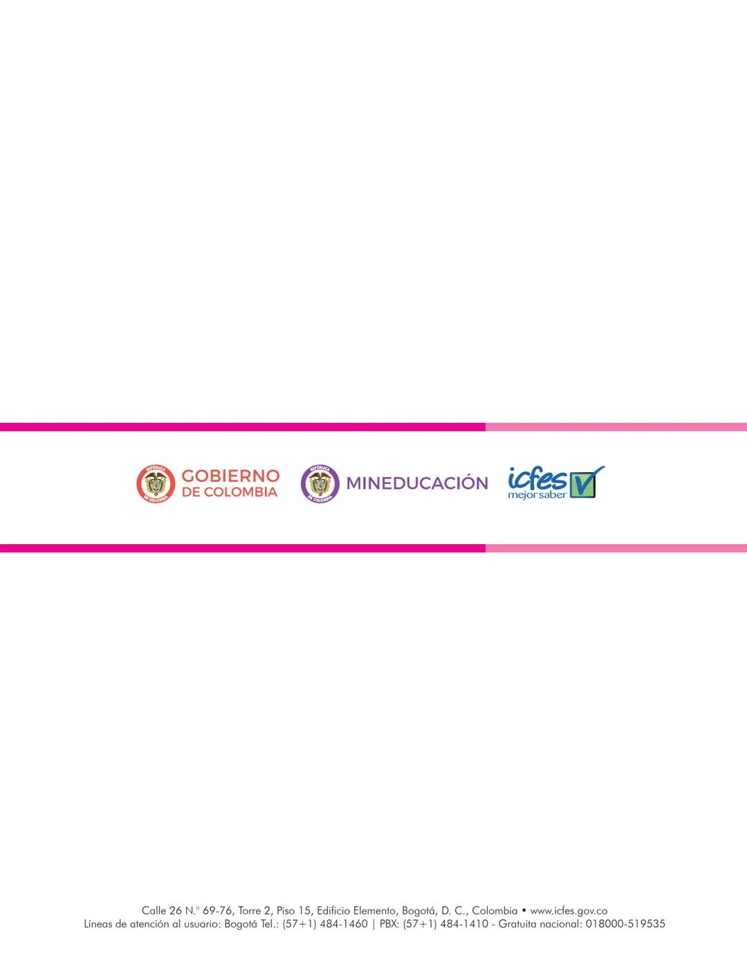 icfes ✓
saber pro
CUADERNILLO DE PREGUNTAS
Módulo de inglés
Saber Pro
GOBIERNO
DE COLOMBIA
MINEDUCACIÓN icfes
mejor saber Presidente de la R