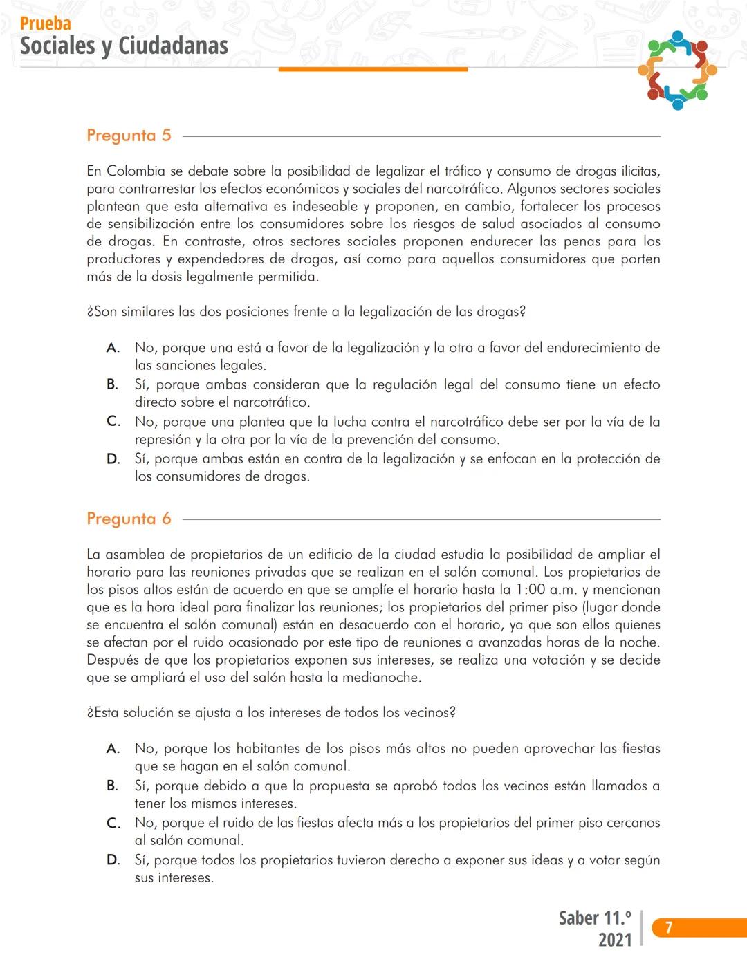 Pruebas Saber 11°
Prueba
Sociales y Ciudadanas
Cuadernillo de preguntas
Saber 11.°
Icfes ```
Presidente de la República
Iván Duque Márque