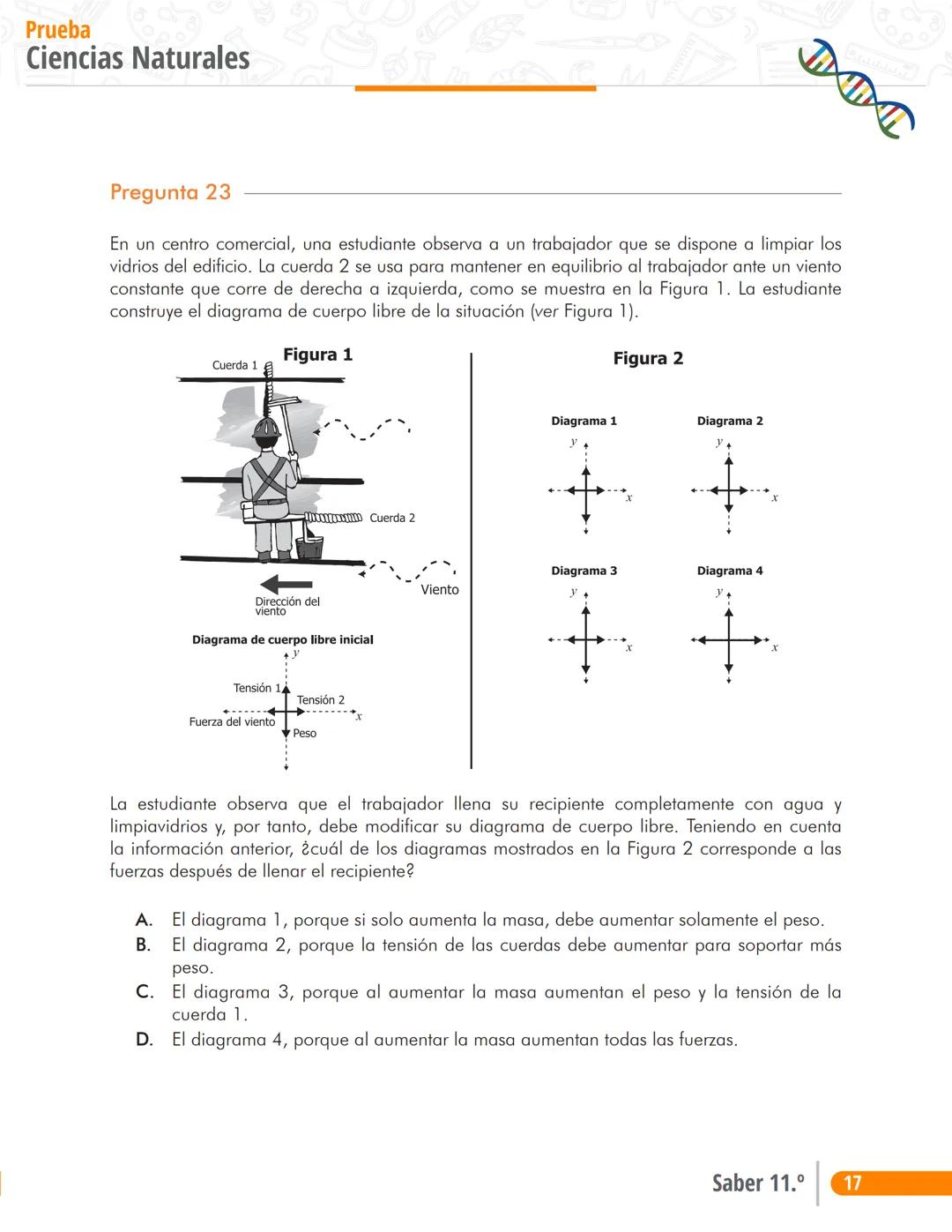 Pruebas Saber 11°
Prueba
Ciências Naturales
Cuadernillo de preguntas
Saber 11.°
Icfes --- OCR Start ---
نسيسكا
Presidente de la República