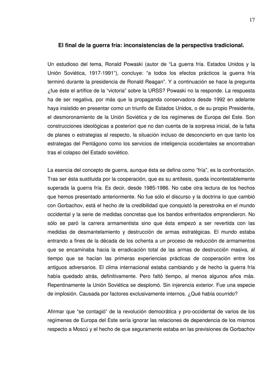 1
LA GUERRA FRÍA.
Breves apuntes para un debate.
Ricardo Ribera
El problema de la guerra fría se mantuvo en el debate durante la segunda